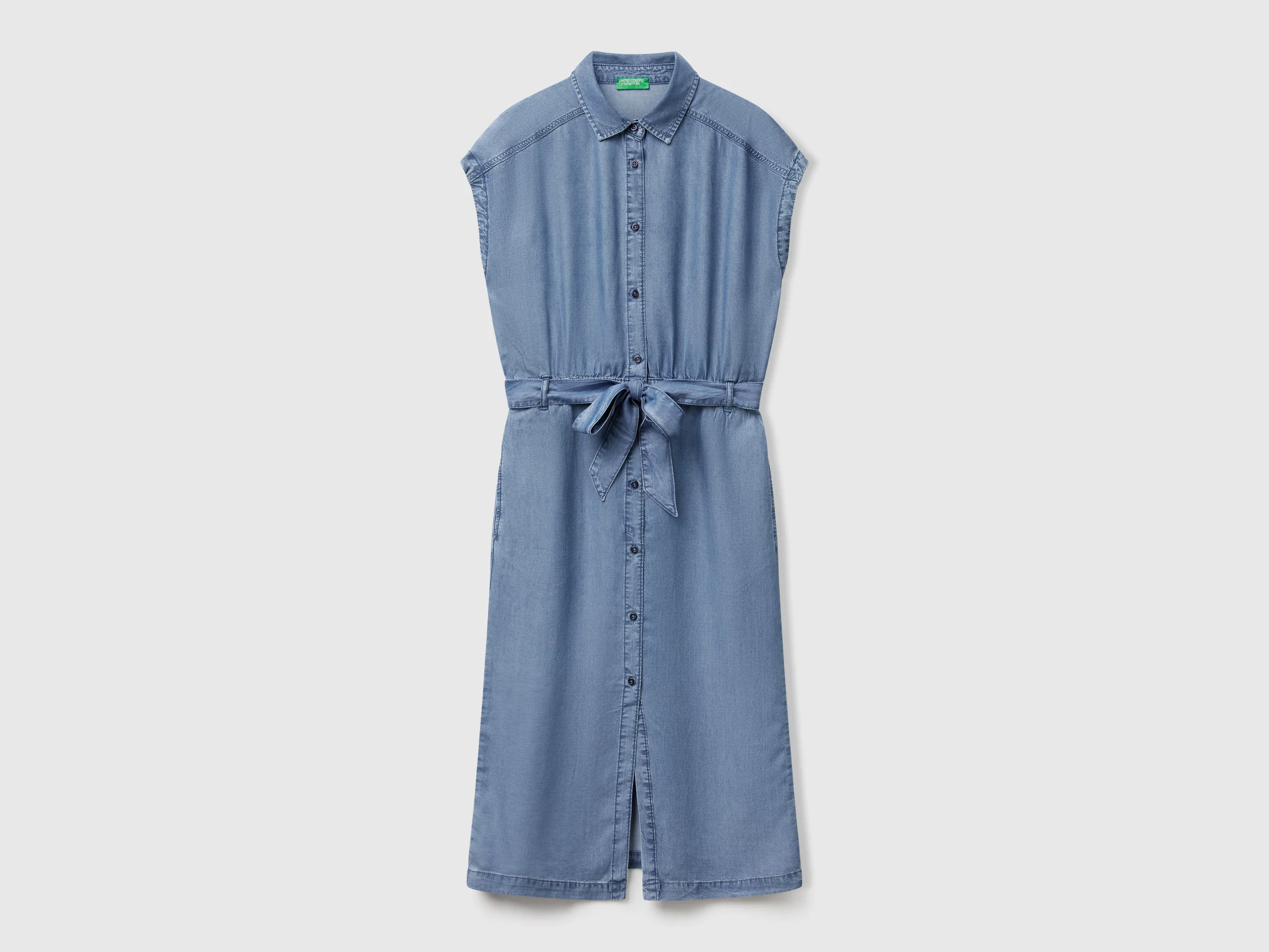 Chemisier in chambray con fusciacca