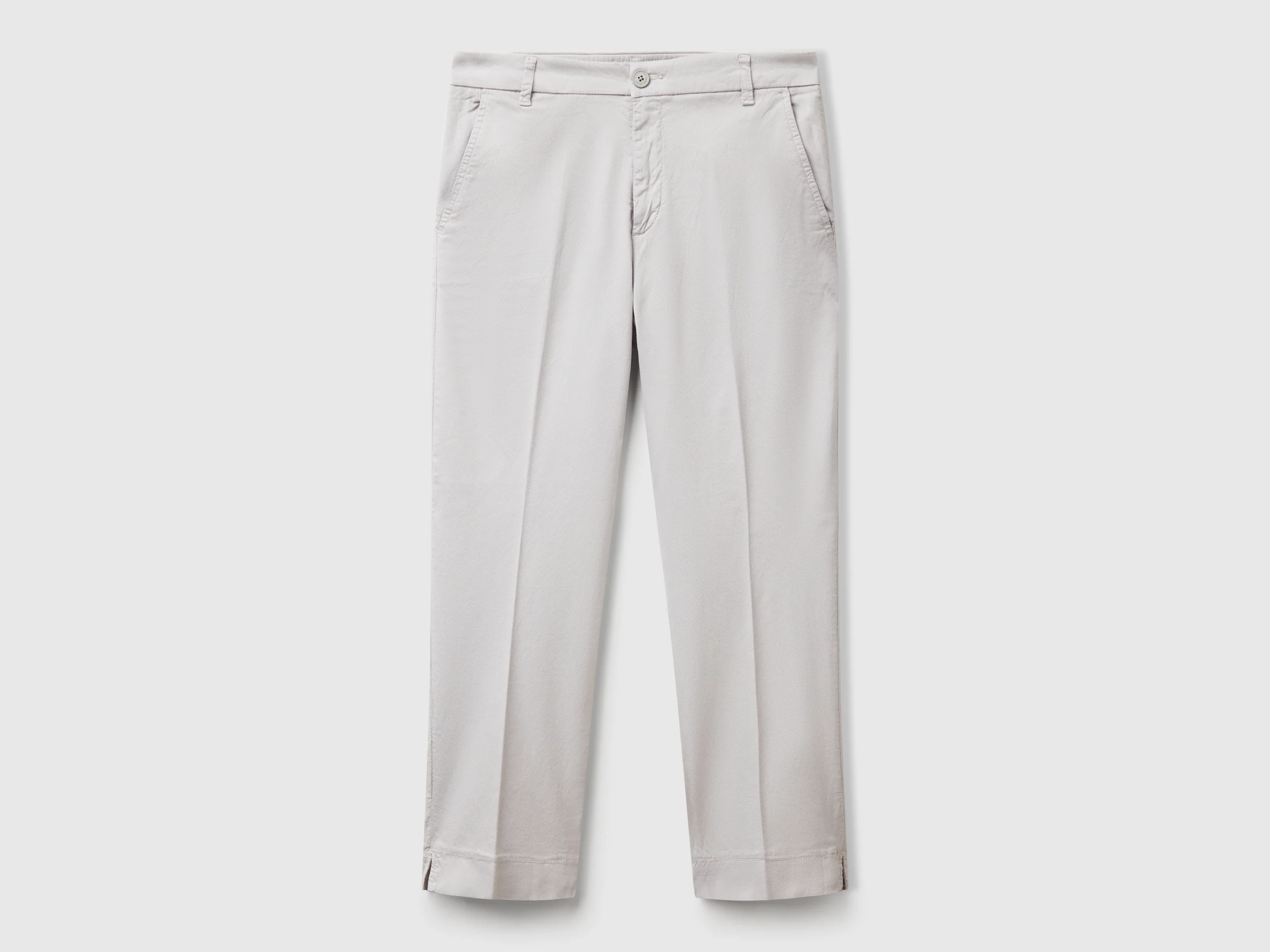 Chino cropped in cotone stretch