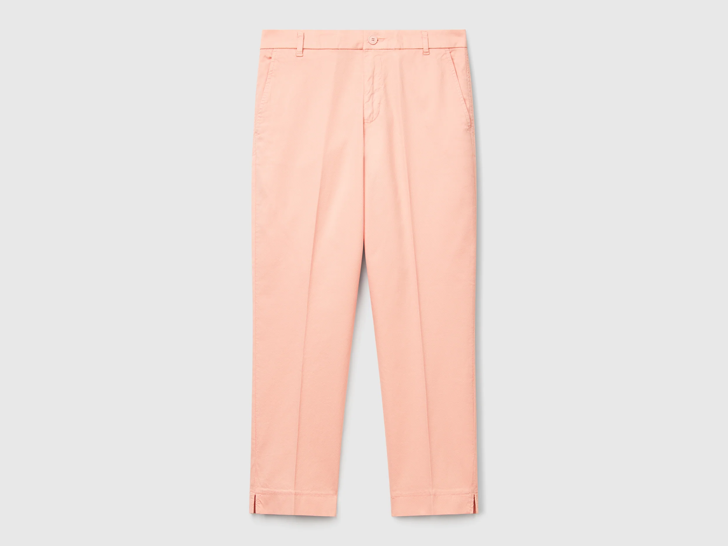 Chino cropped in cotone stretch