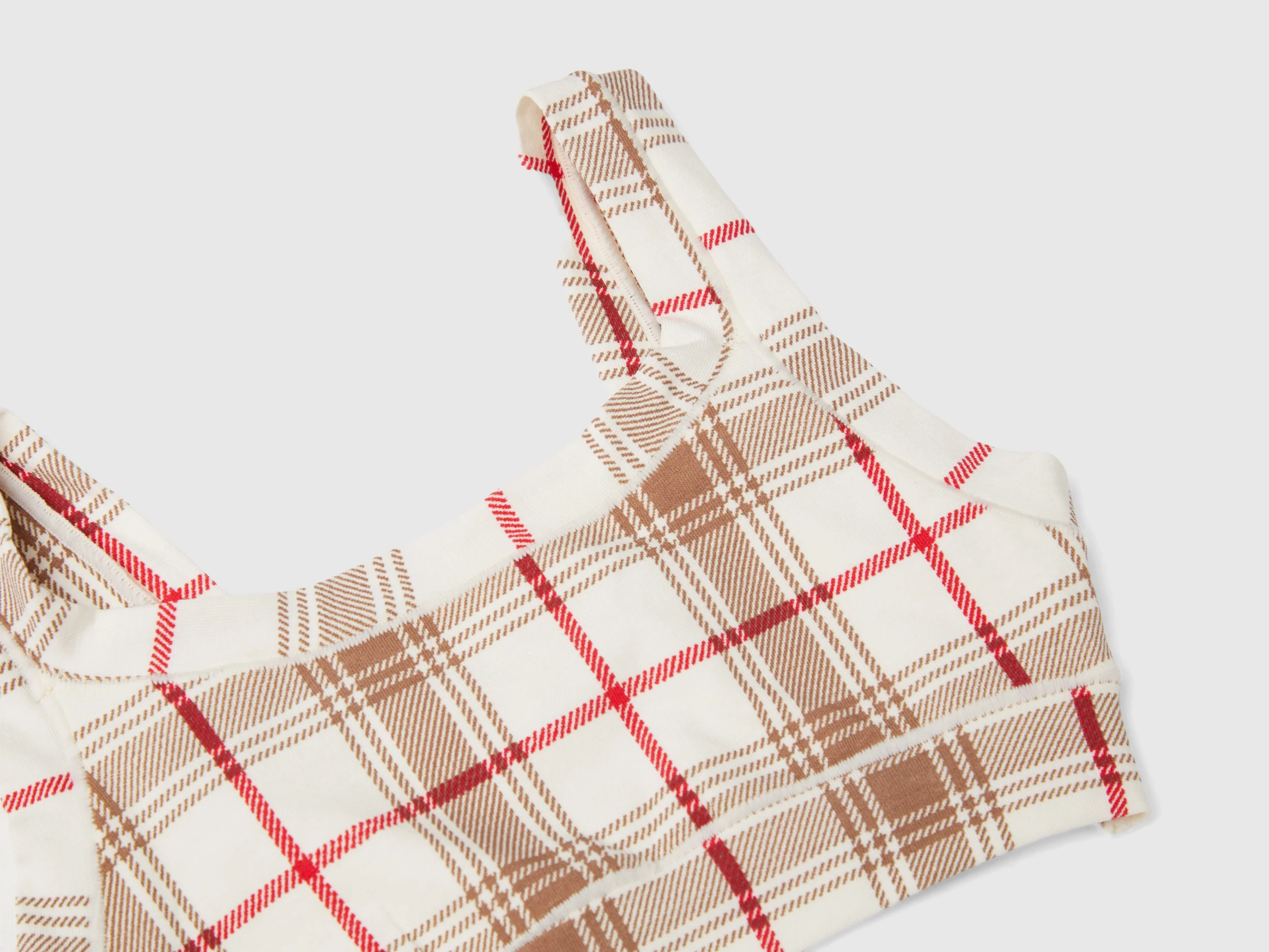 Completo top e slip a quadri - Image 3
