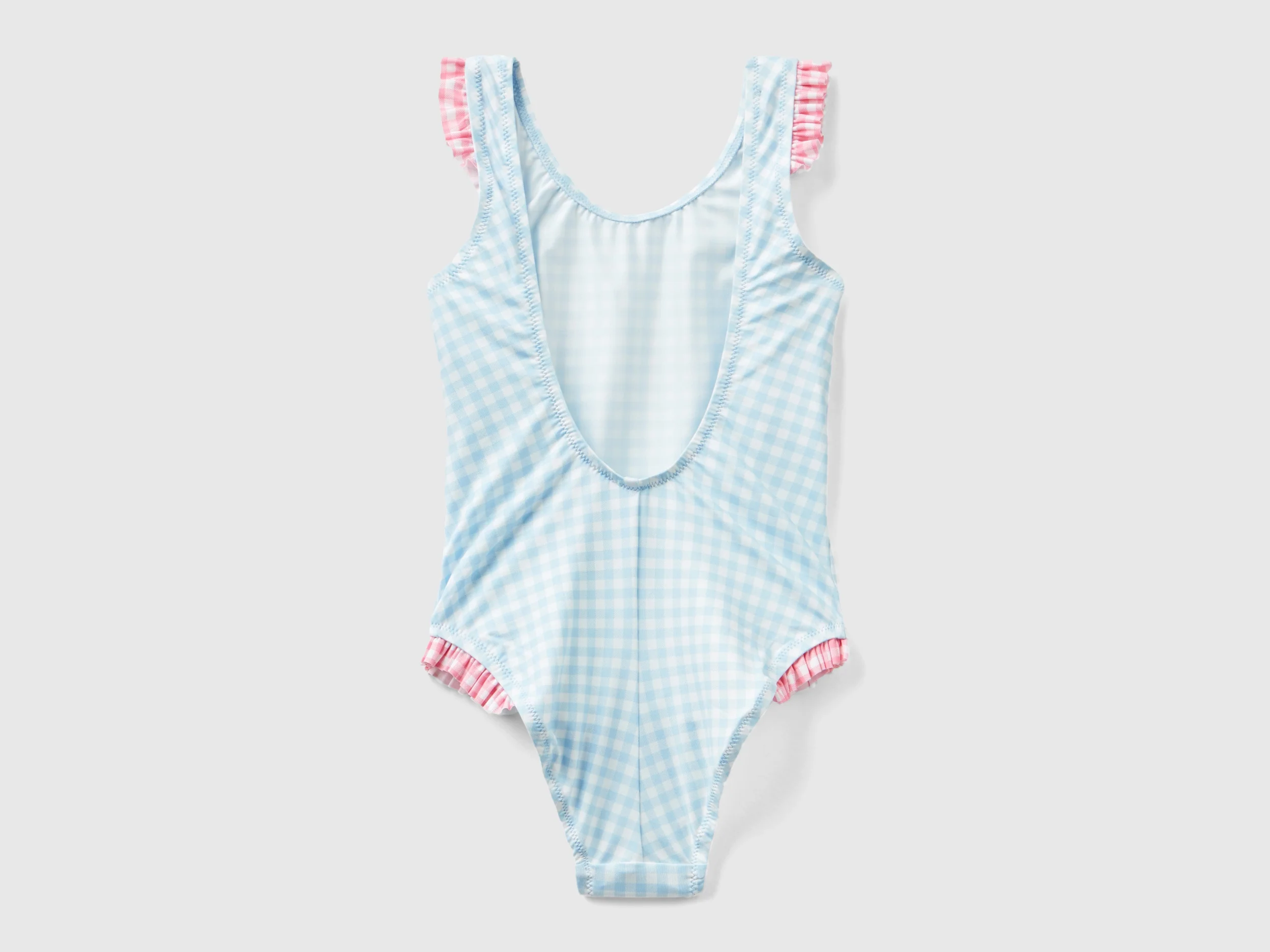Costume intero vichy con balze - Image 2