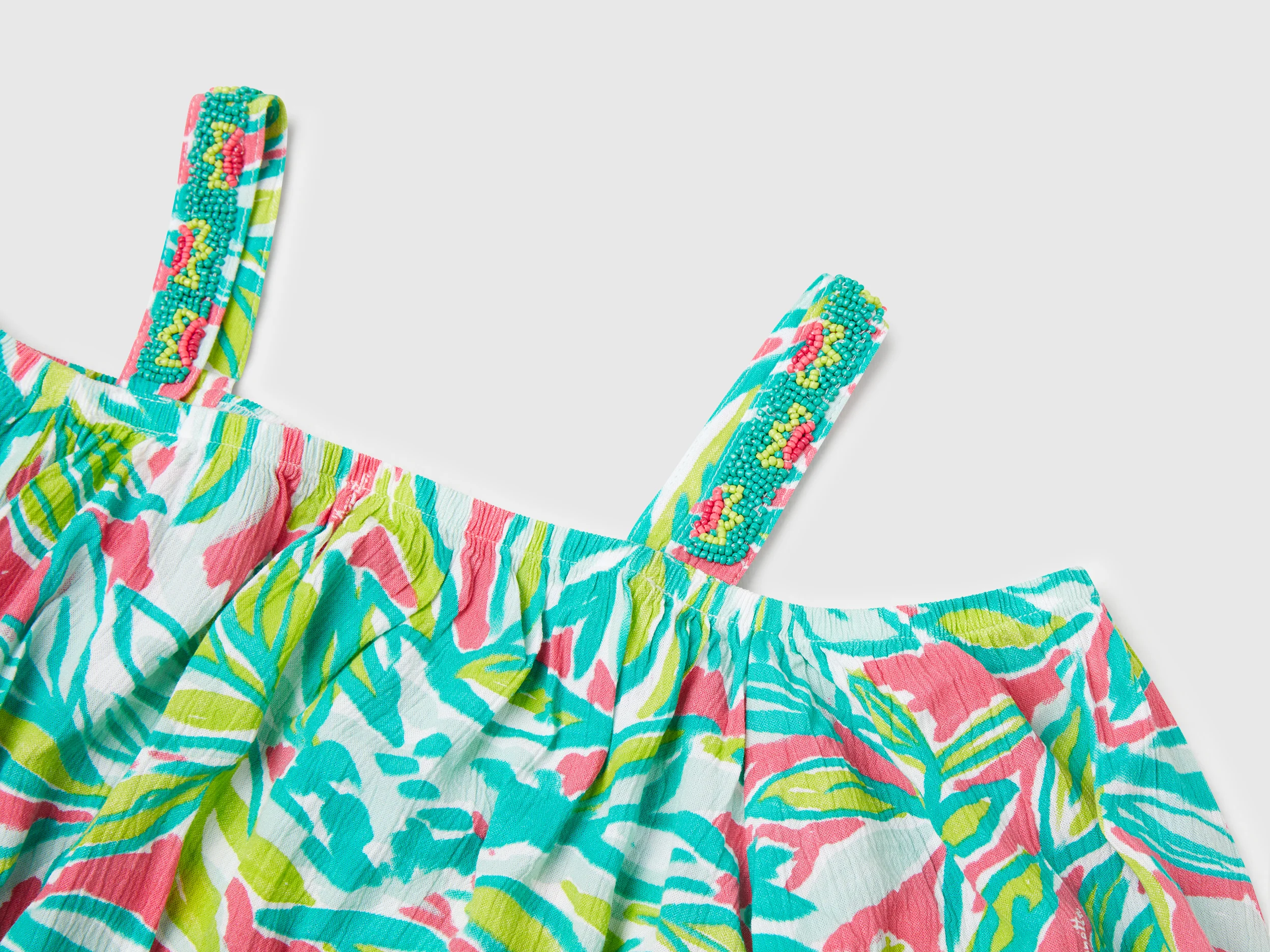 Crop top con stampa tropicale - Image 3
