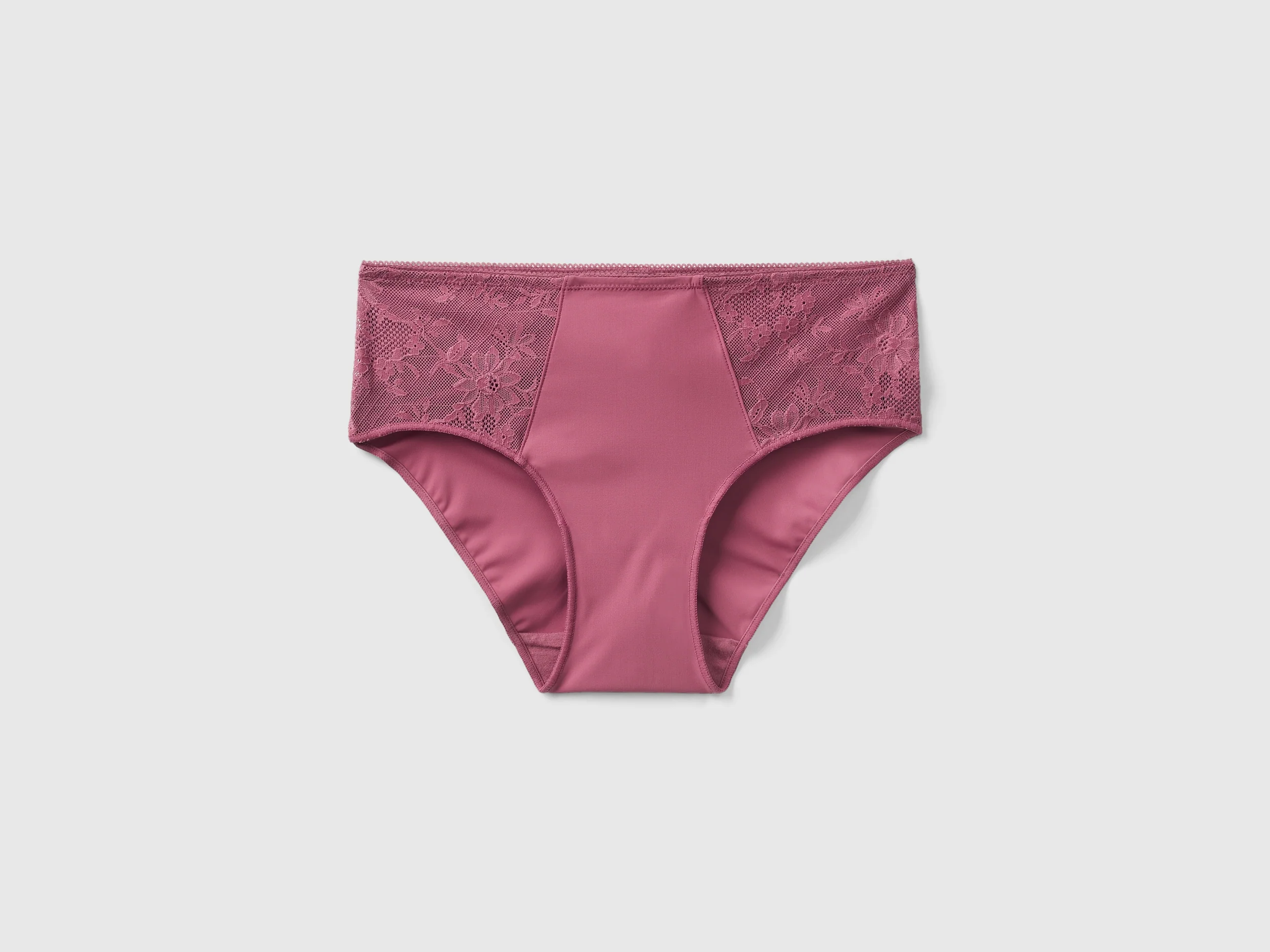 Culotte in pizzo e microfibra