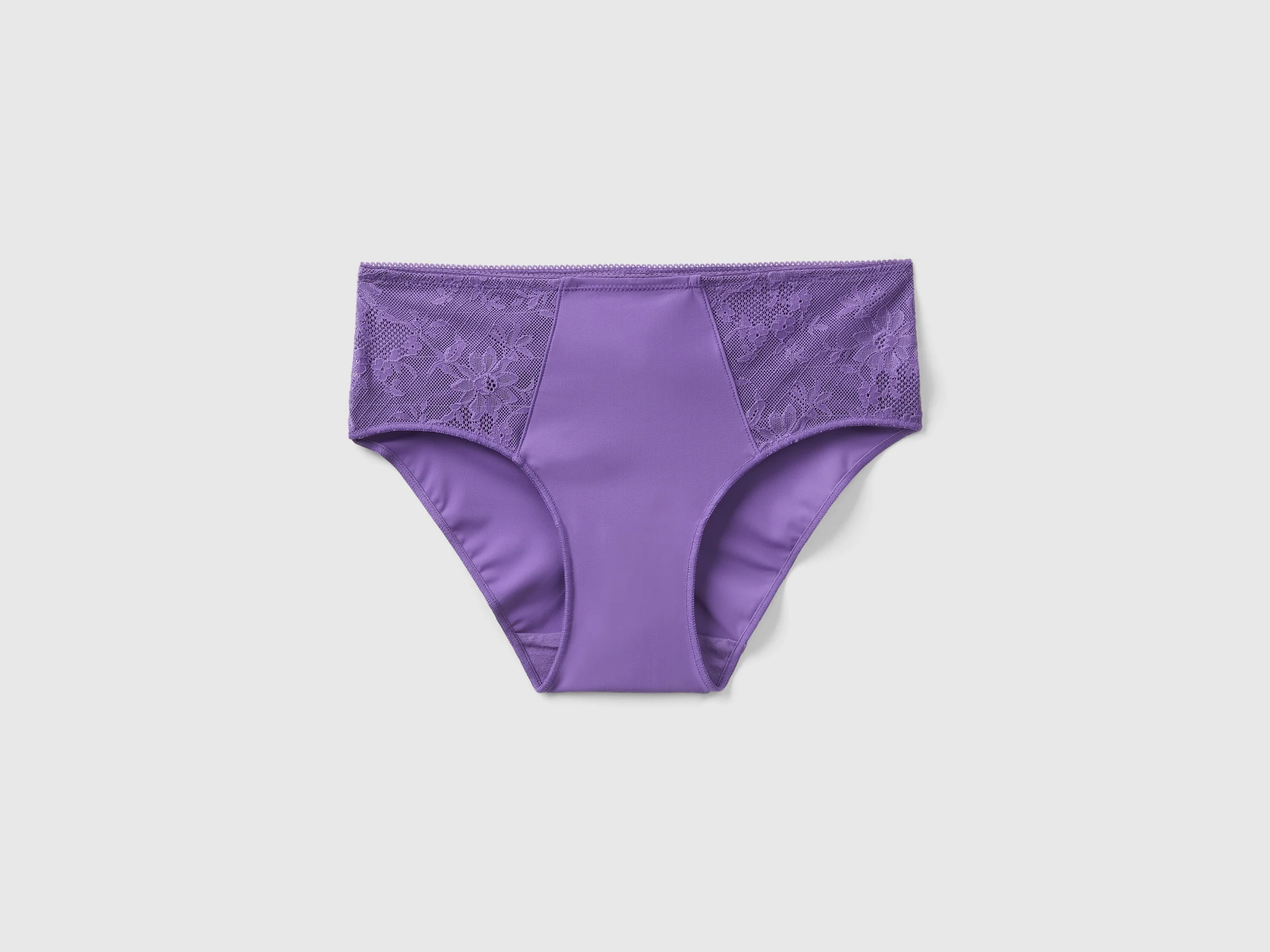 Culotte in pizzo e microfibra