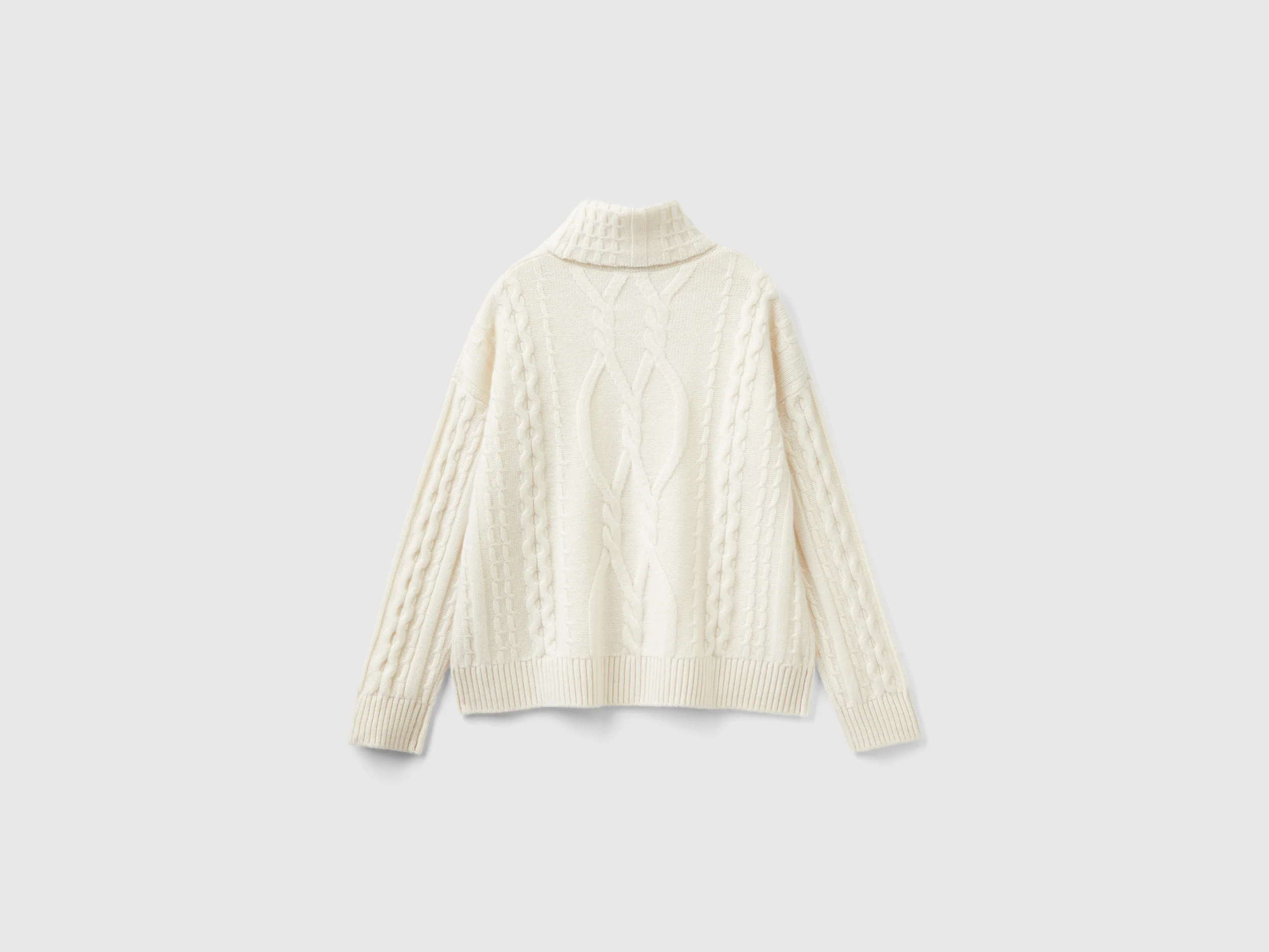 Dolcevita con trecce in puro cashmere - Image 2