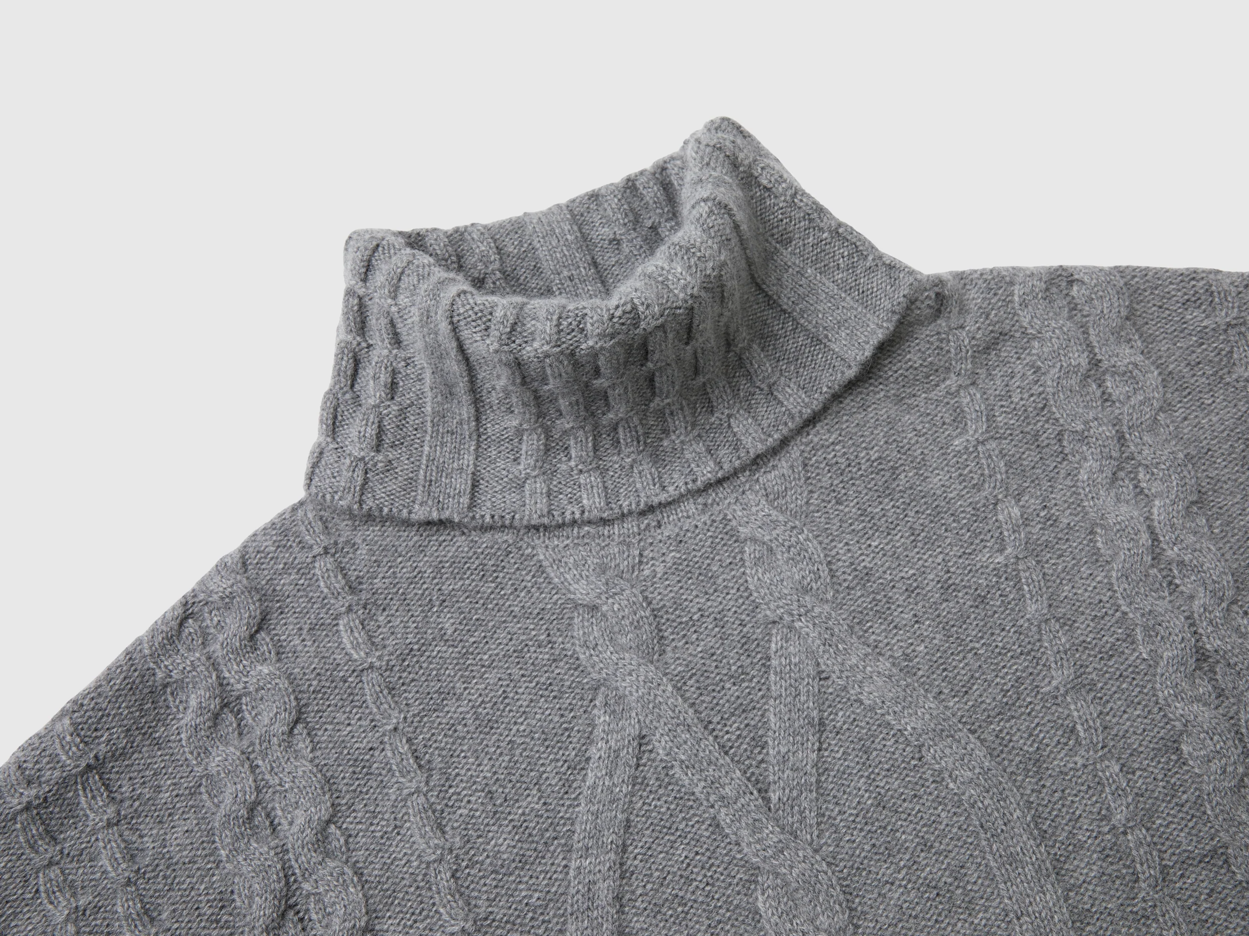Dolcevita con trecce in puro cashmere - Image 3