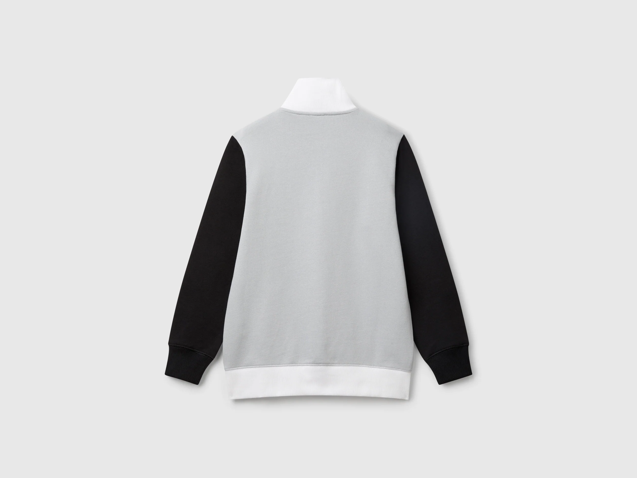 Felpa con zip in puro cotone - Image 2