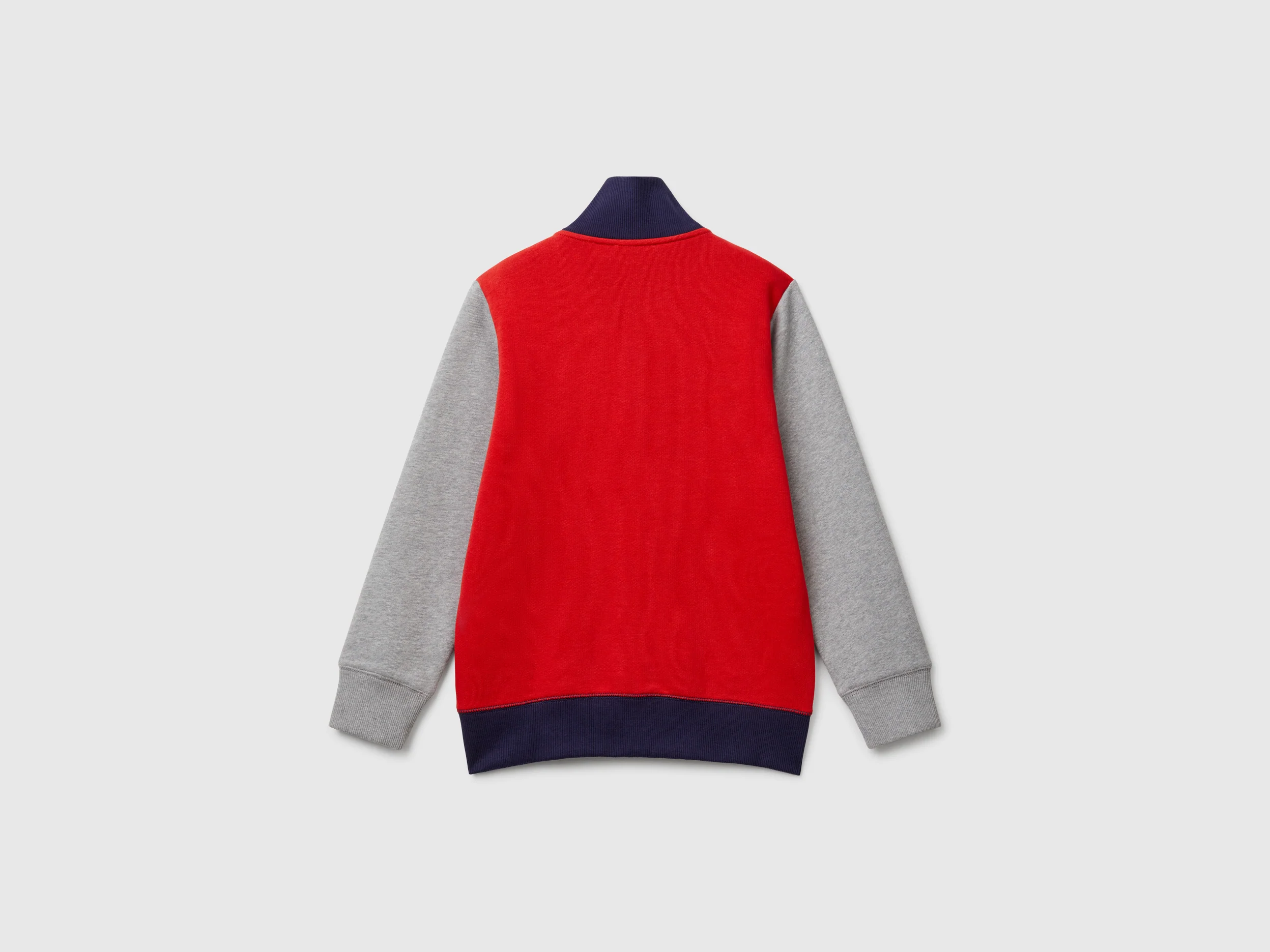 Felpa con zip in puro cotone - Image 2