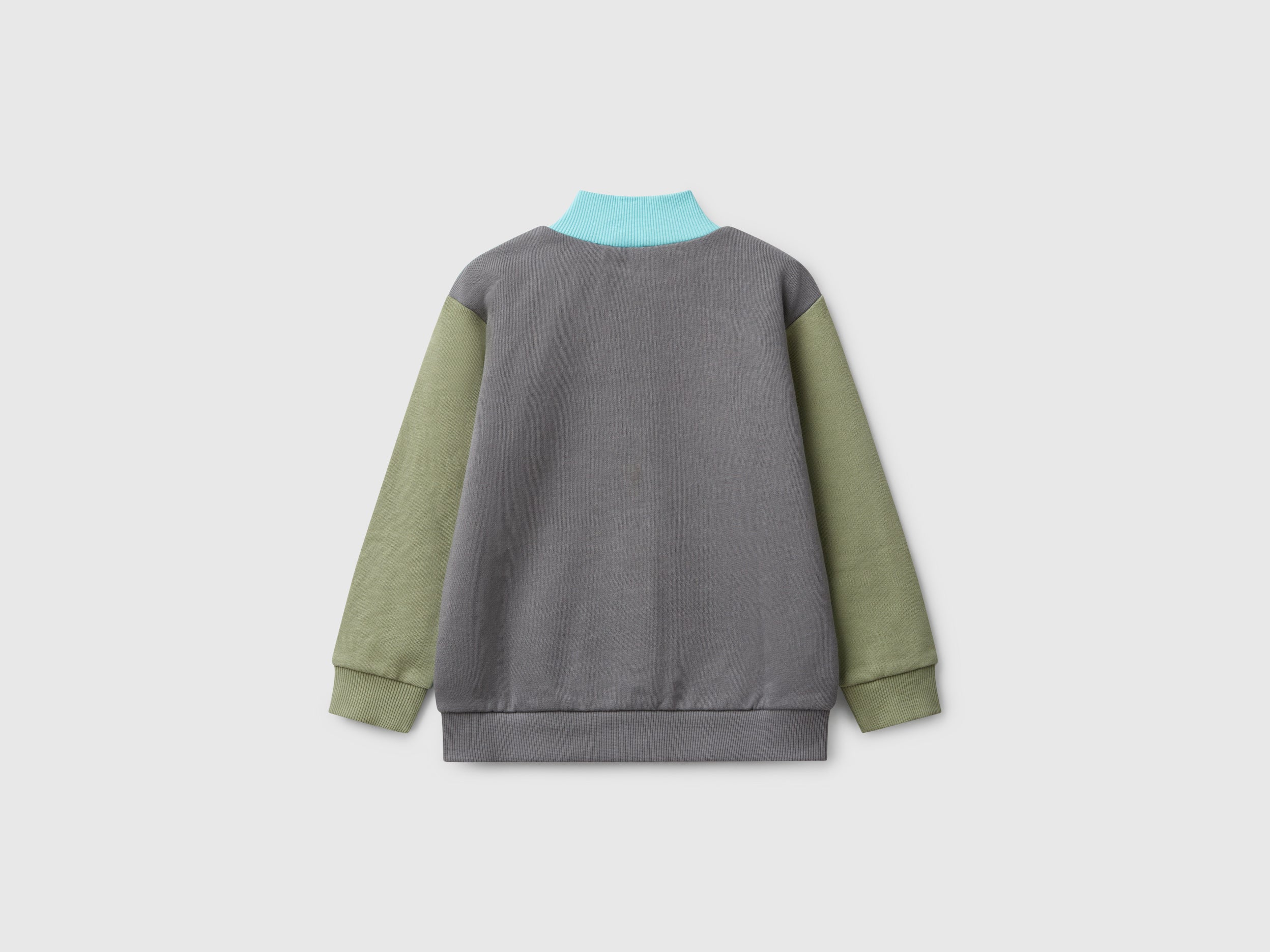 Felpa in cotone con zip - Image 2