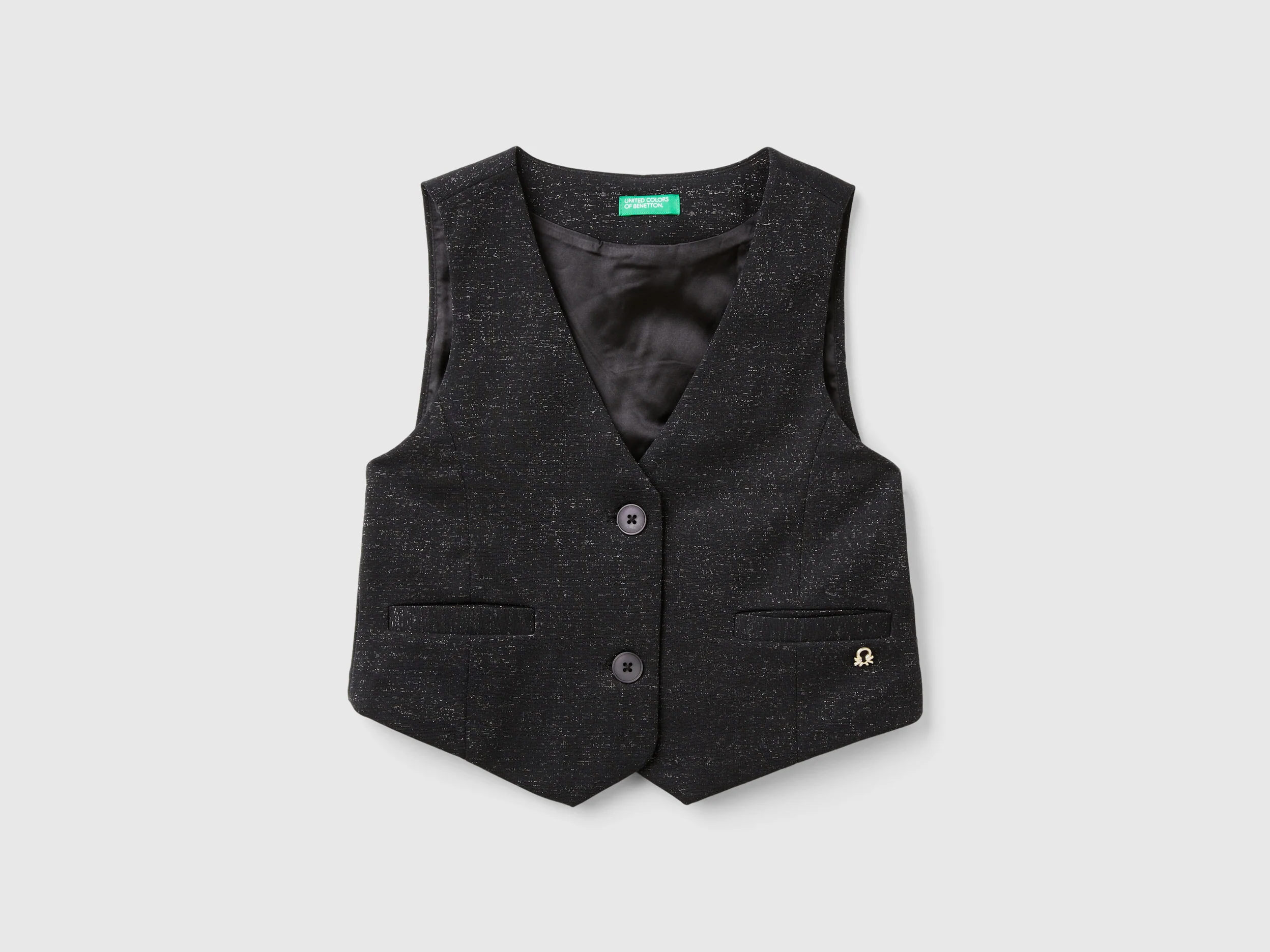 Gilet con fodera in raso