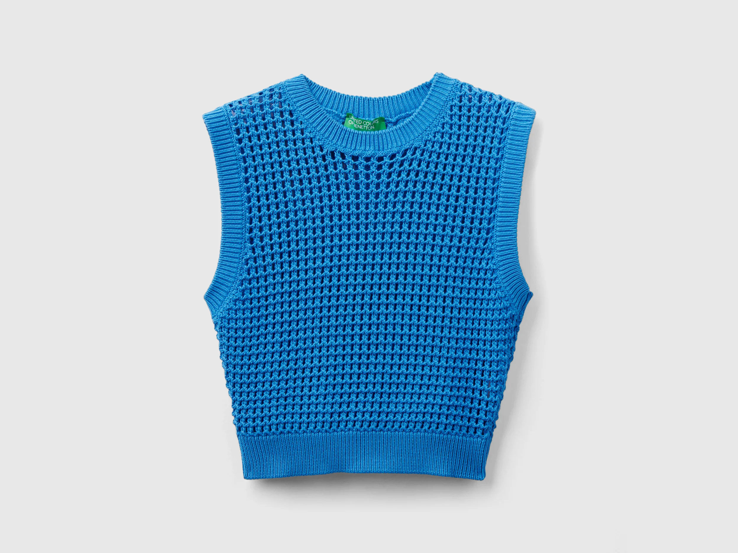 Gilet cropped crochet