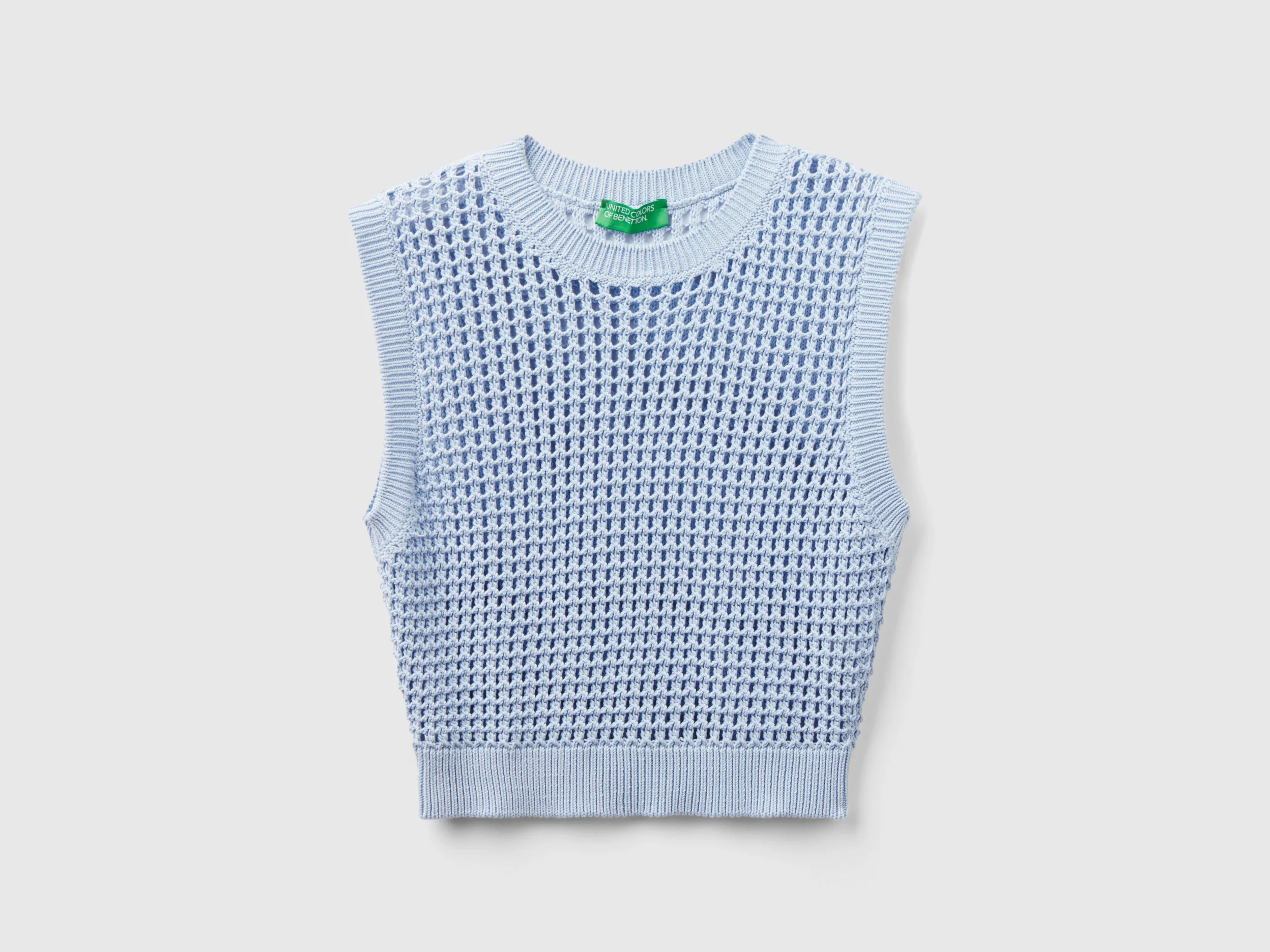 Gilet cropped crochet