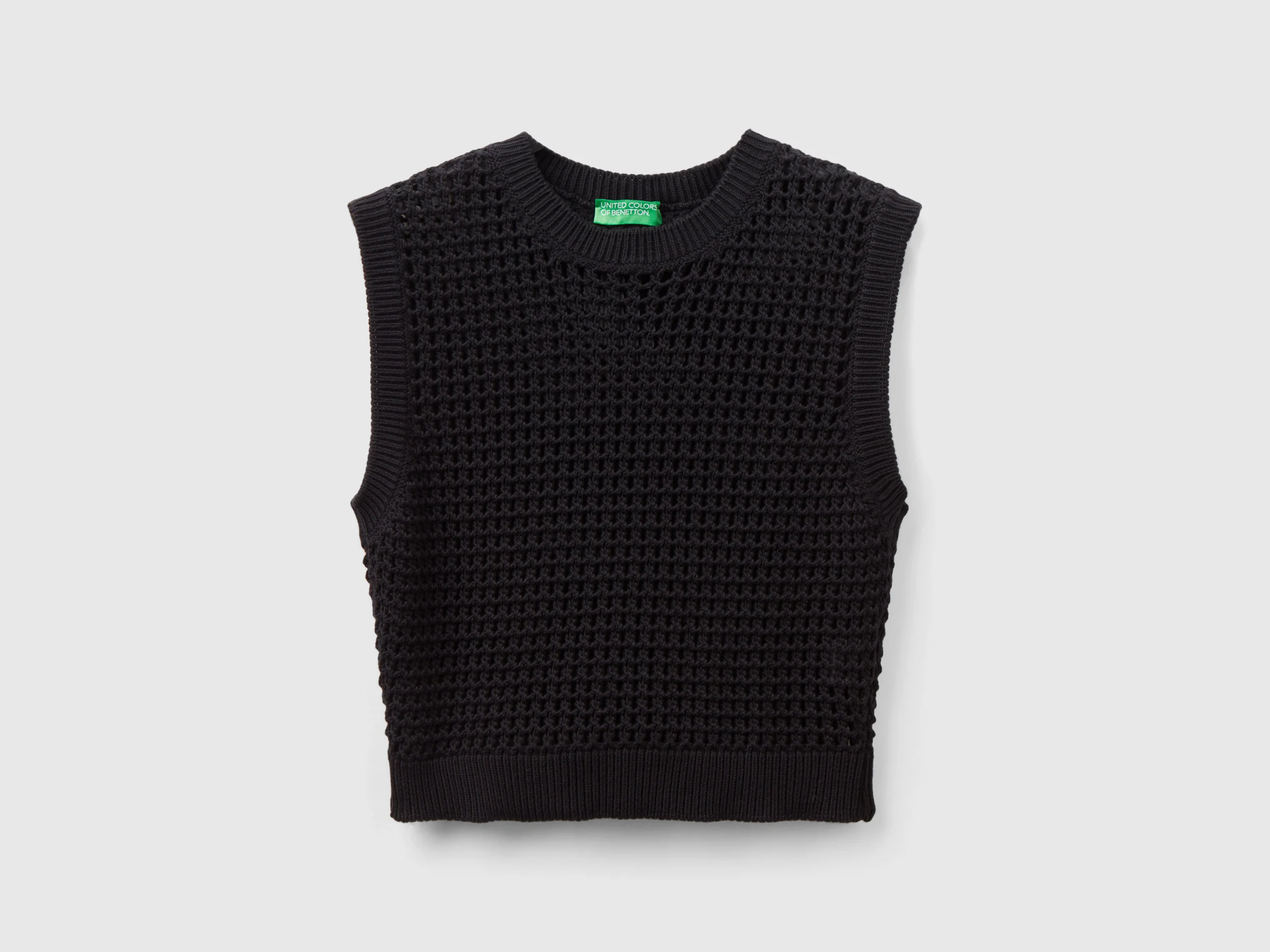 Gilet cropped crochet