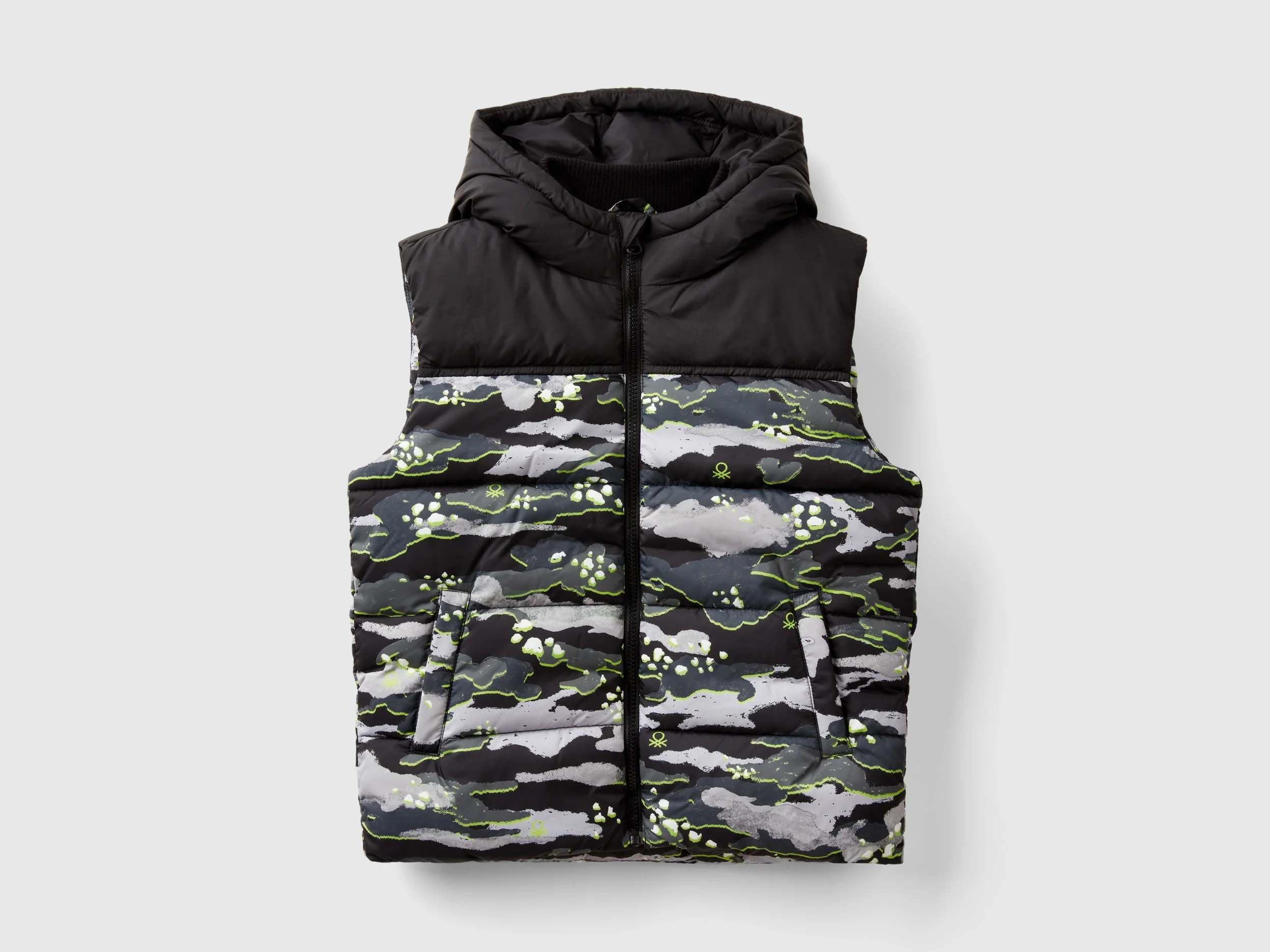 Gilet imbottito camouflage
