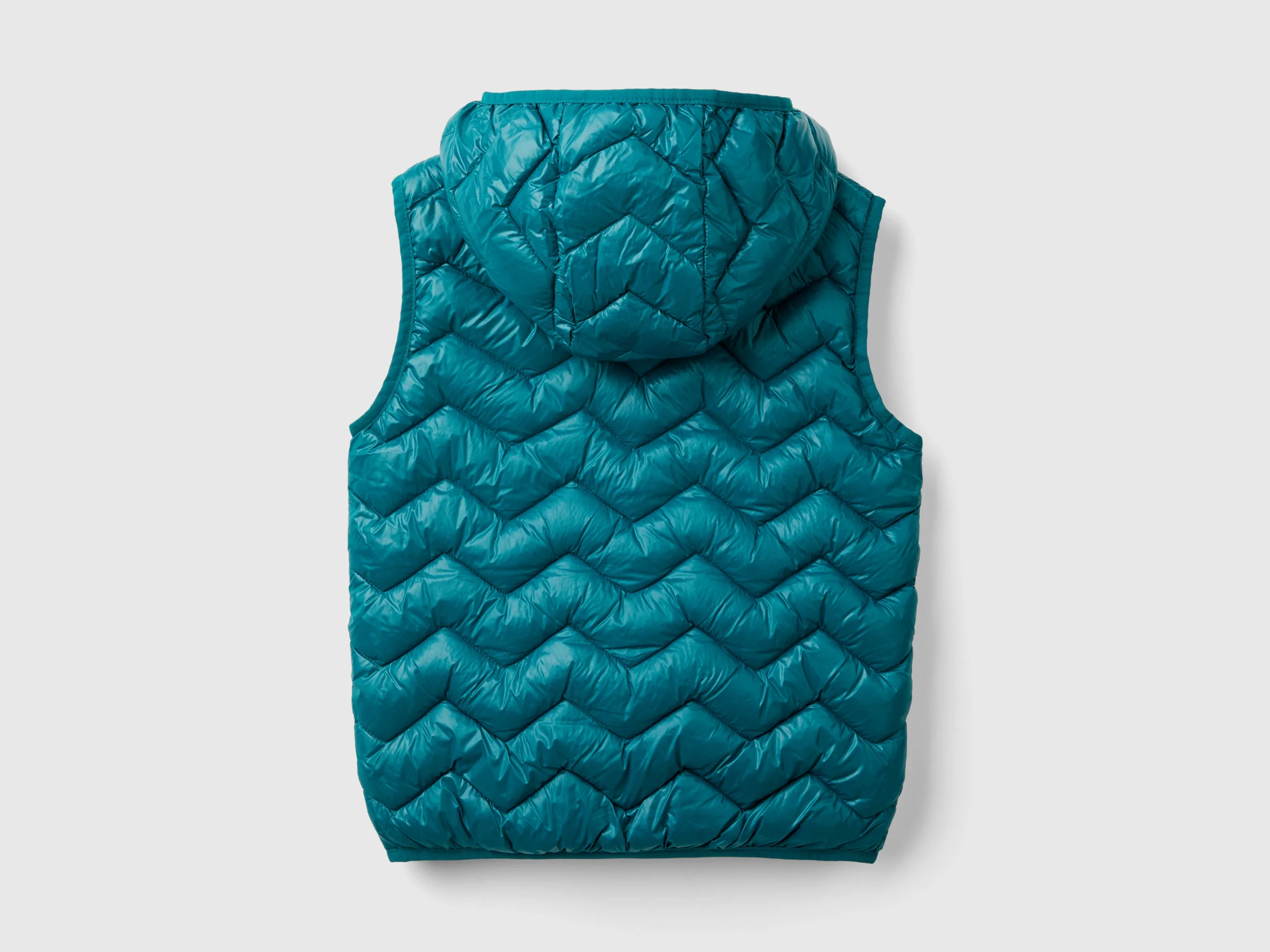 Gilet imbottito in ovatta 3D con cappuccio - Image 2