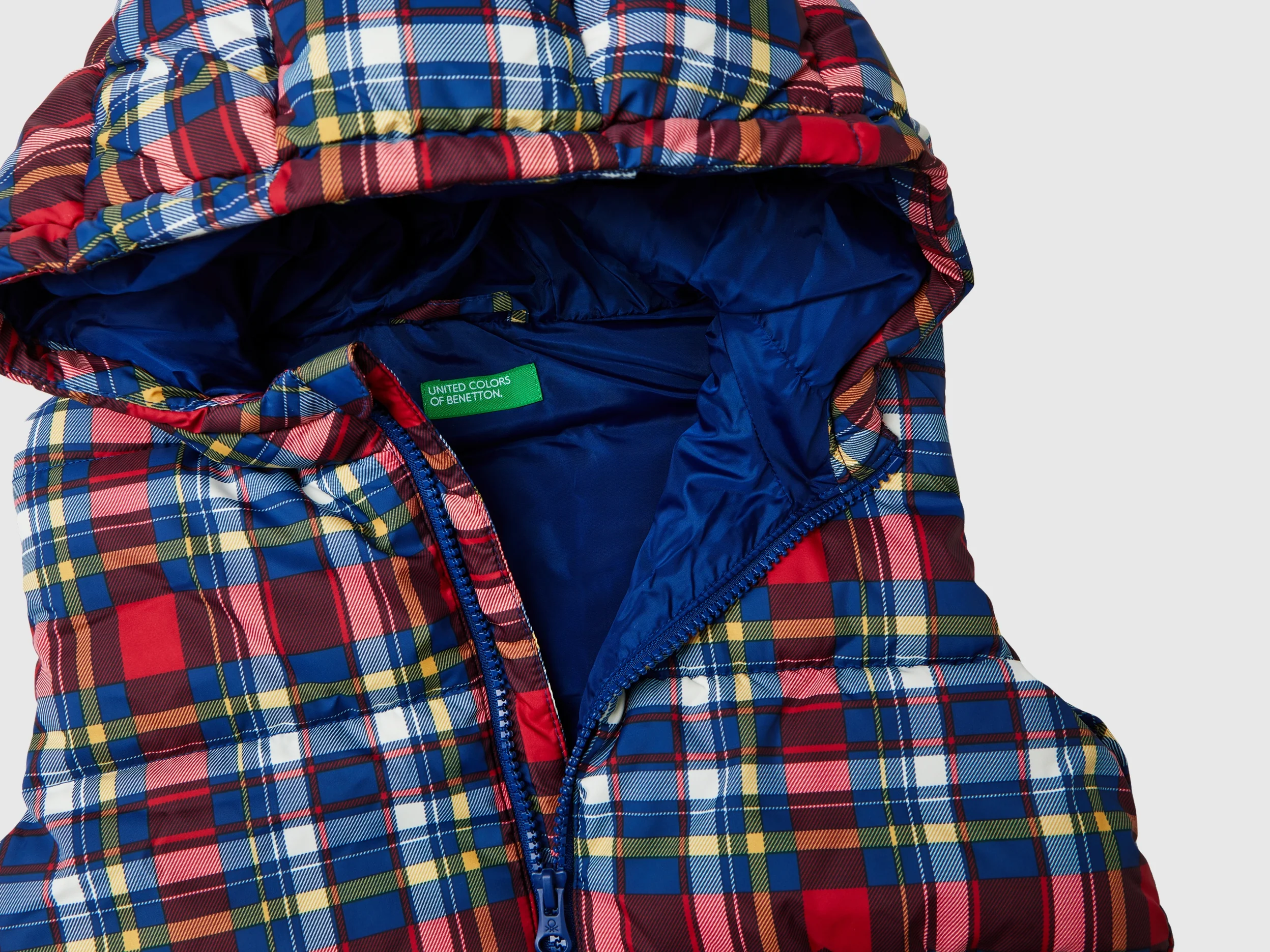 Gilet imbottito tartan - Image 3