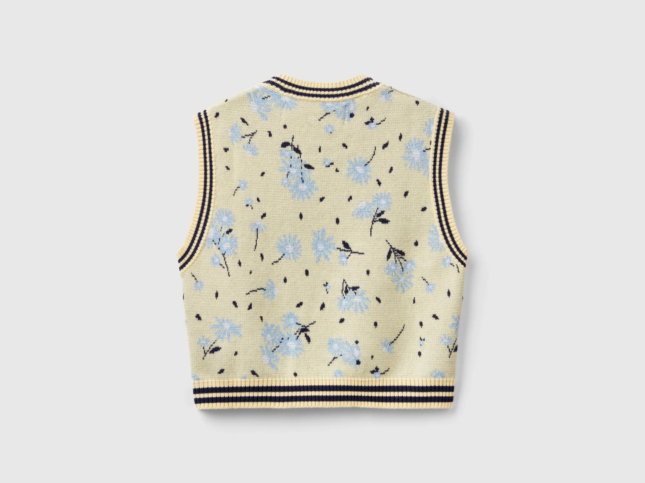 Gilet in maglia a fiori - Image 2