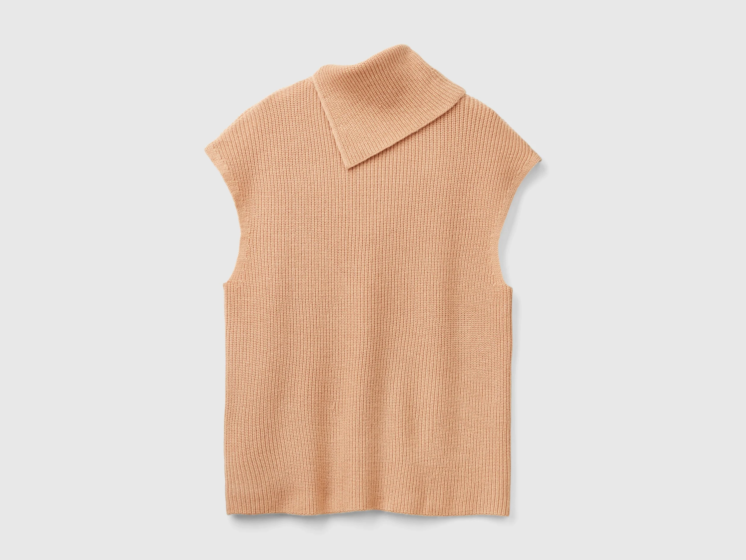 Gilet lungo con collo alto - Image 2