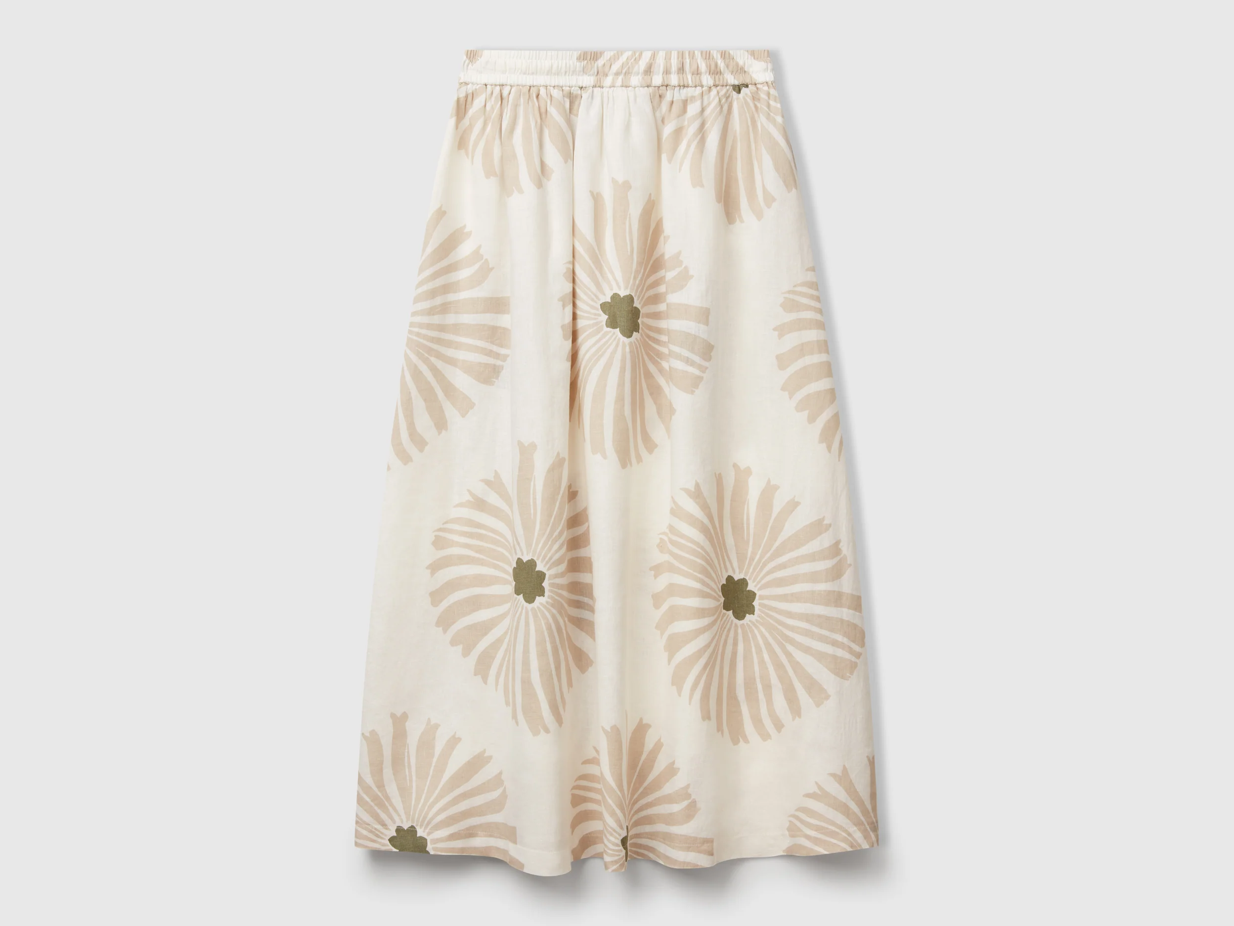 Gonna midi con stampa fiori - Image 2