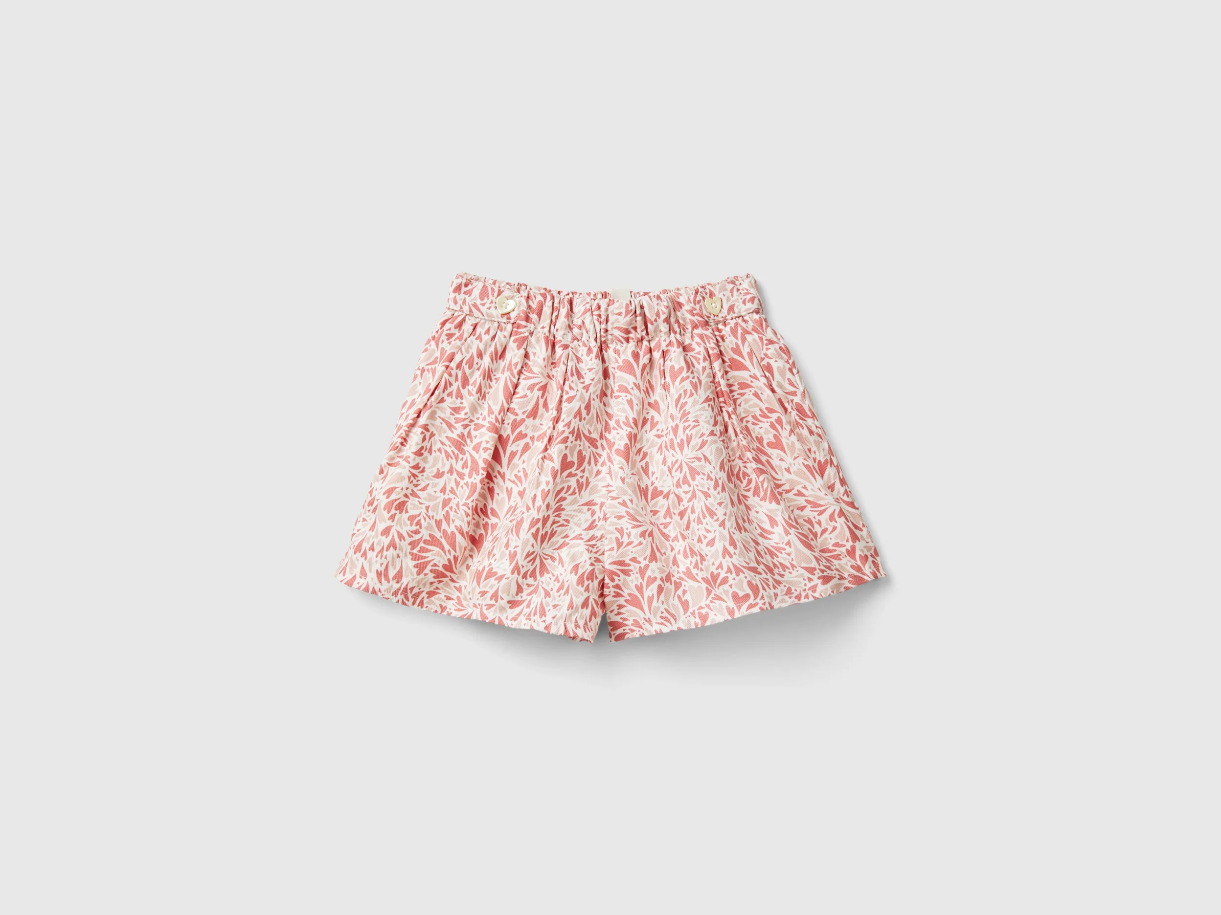 Gonna pantalone a cuori in viscosa