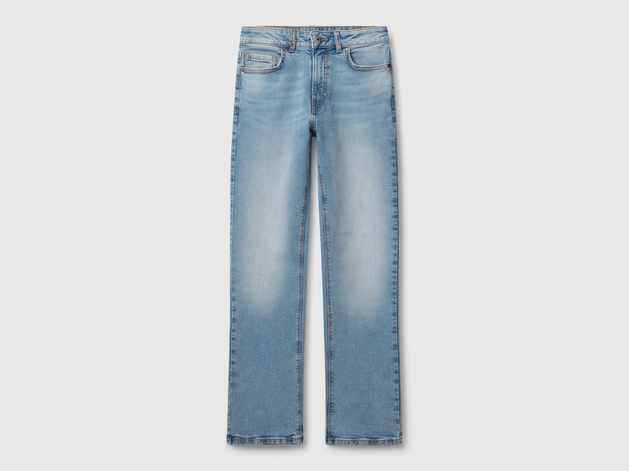 Jeans bootcut in misto cotone