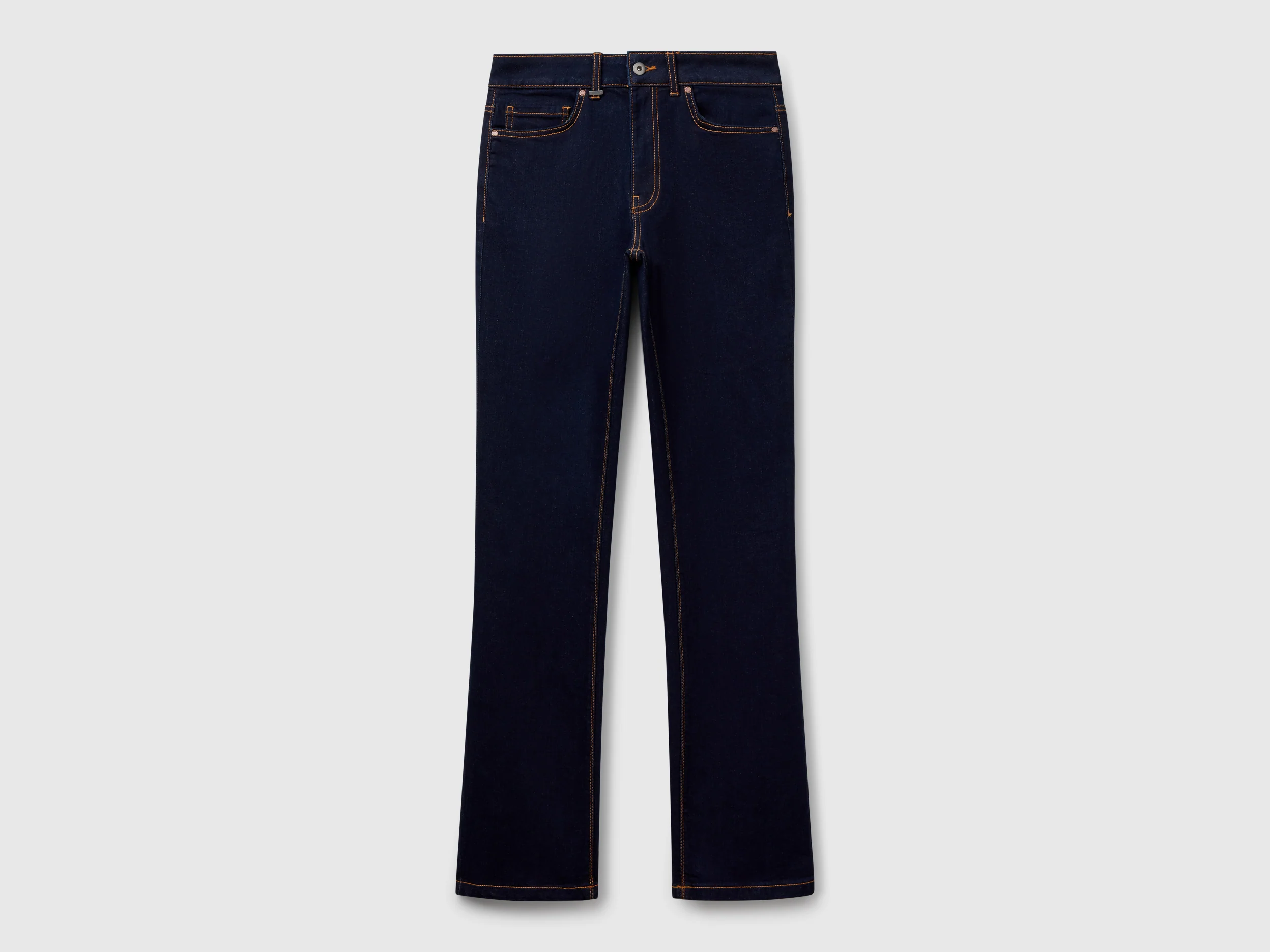 Jeans bootcut in misto cotone