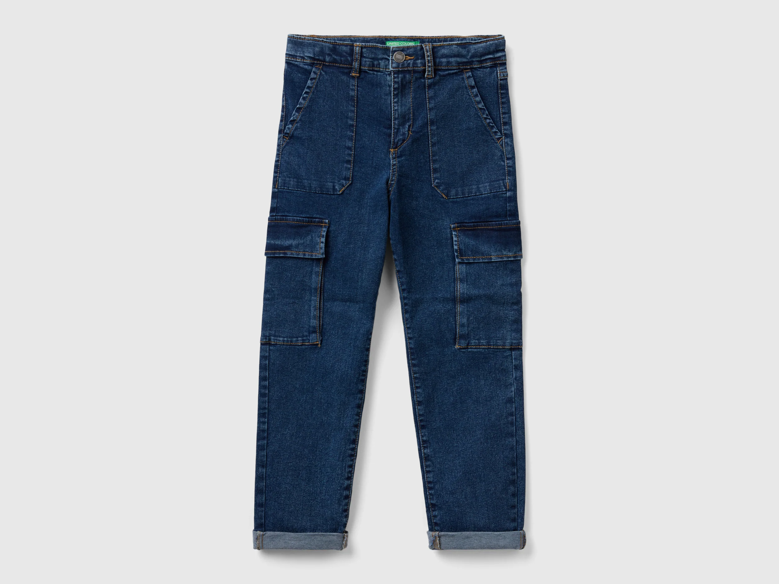 Jeans cargo in denim
