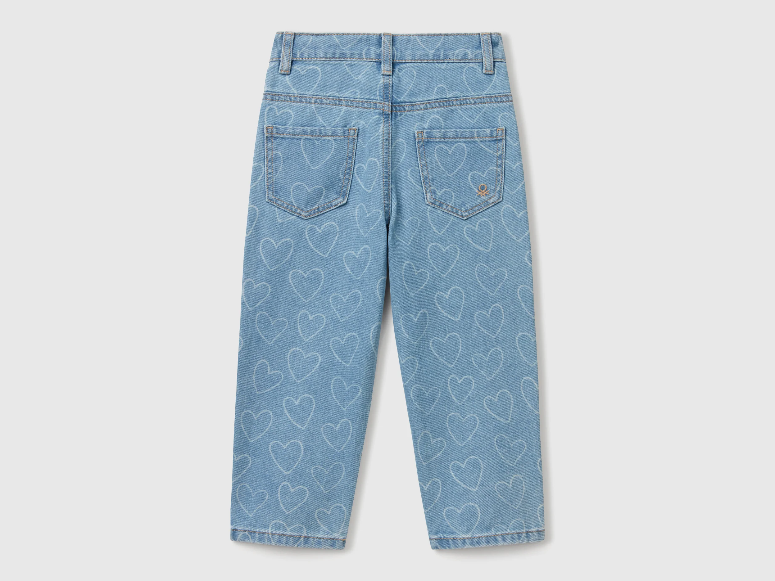 Jeans con stampa cuori - Image 2