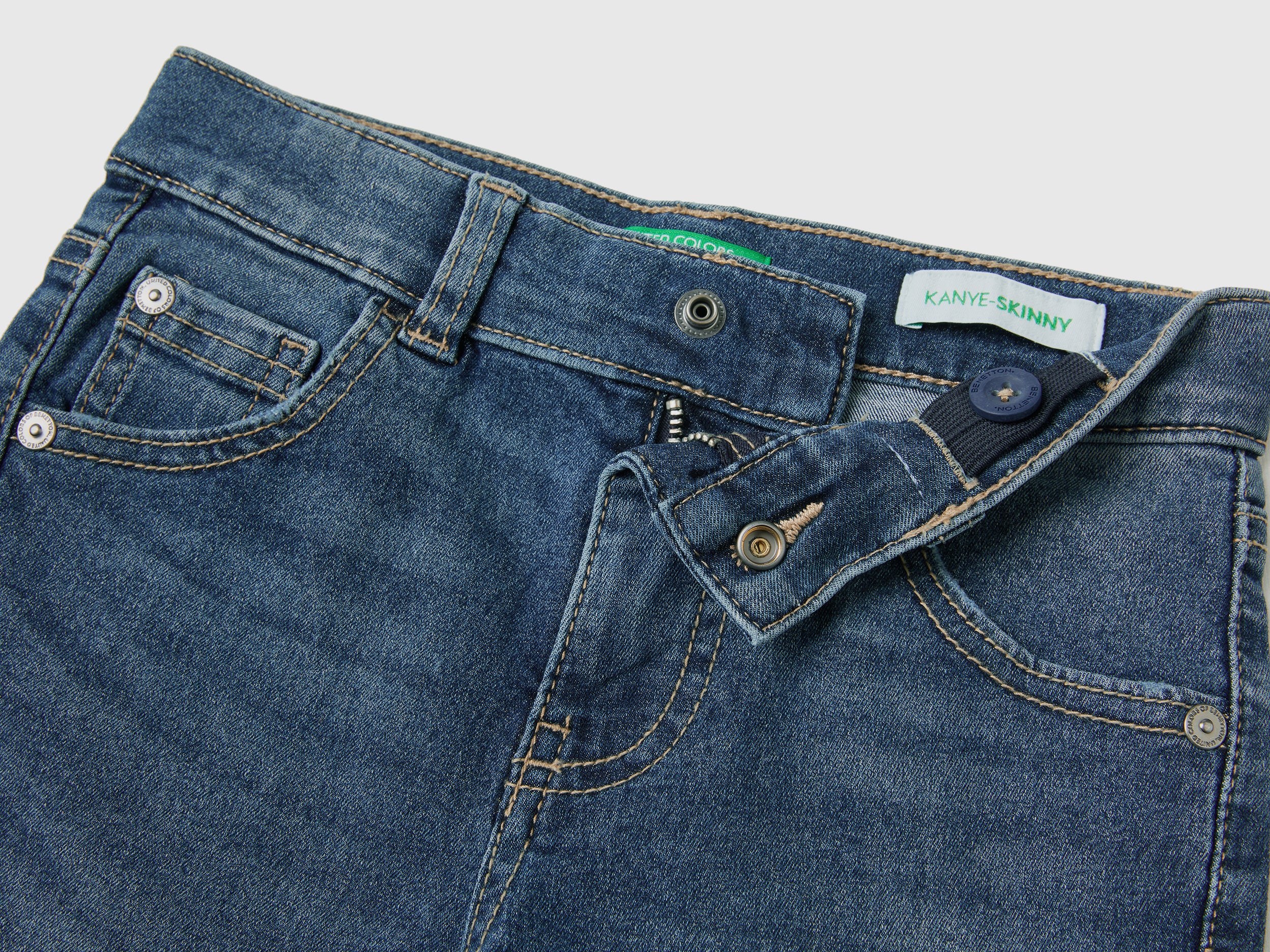 Jeans skinny fit effetto vintage - Image 3