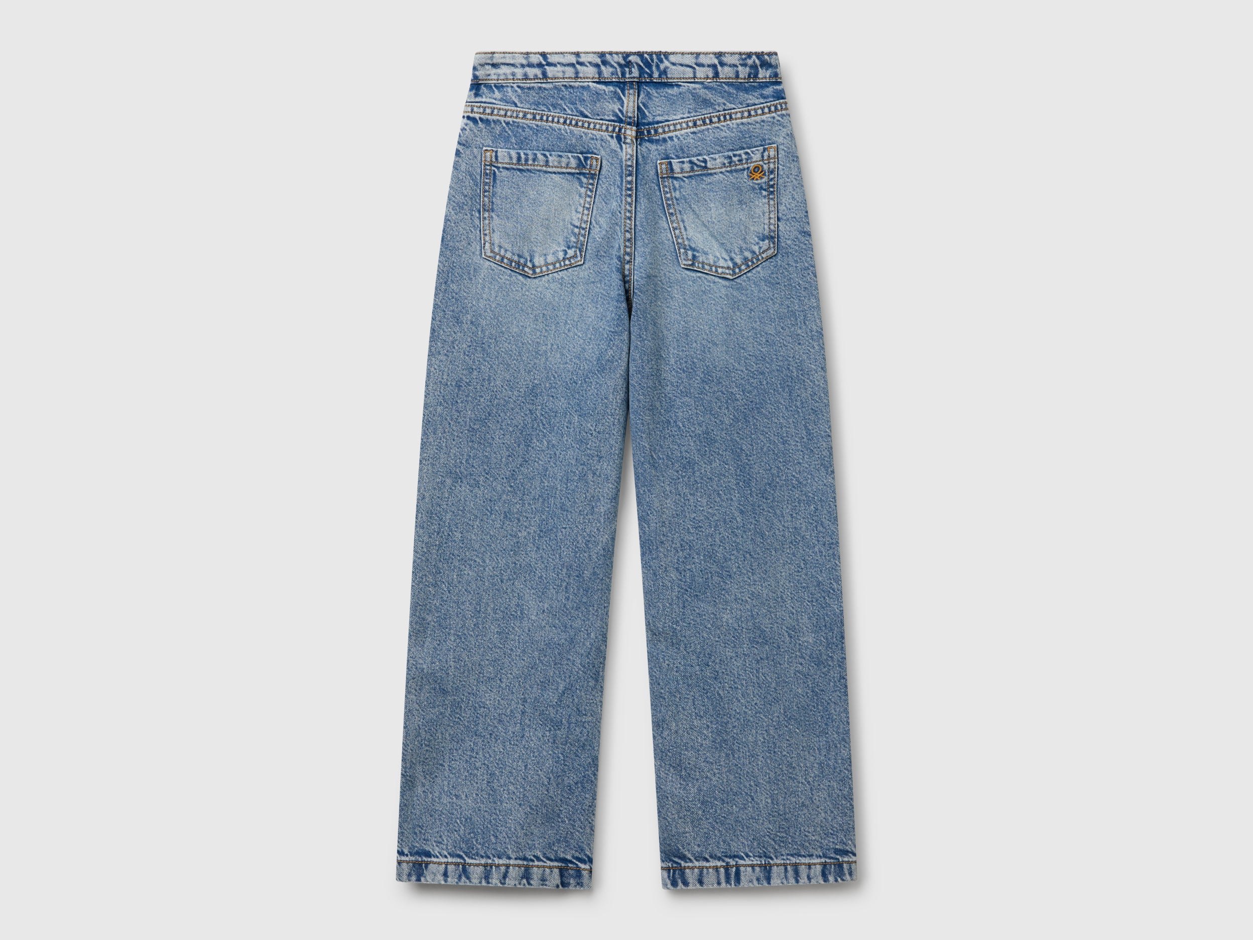 Jeans straight con rotture - Image 2