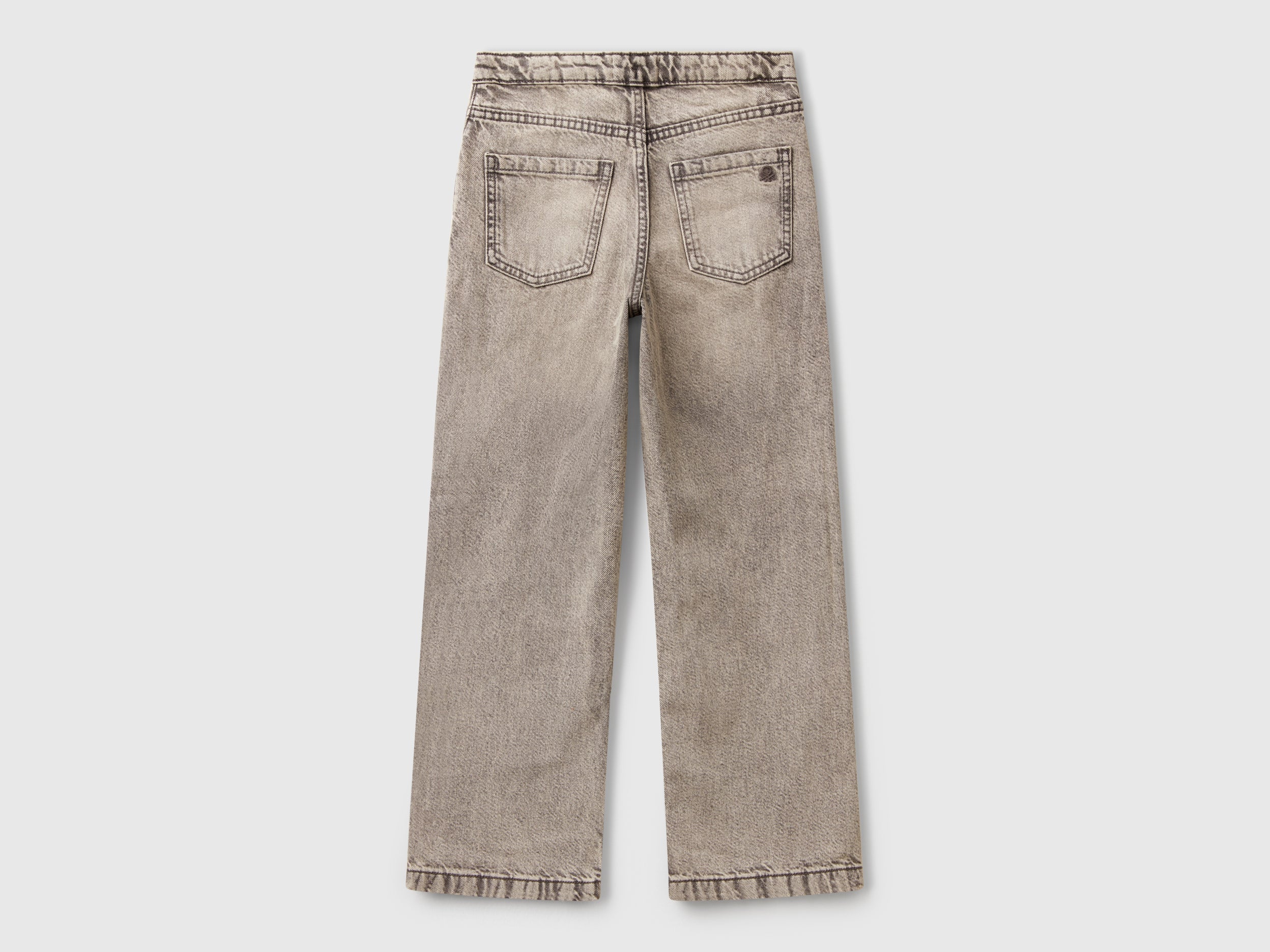 Jeans straight con rotture - Image 2