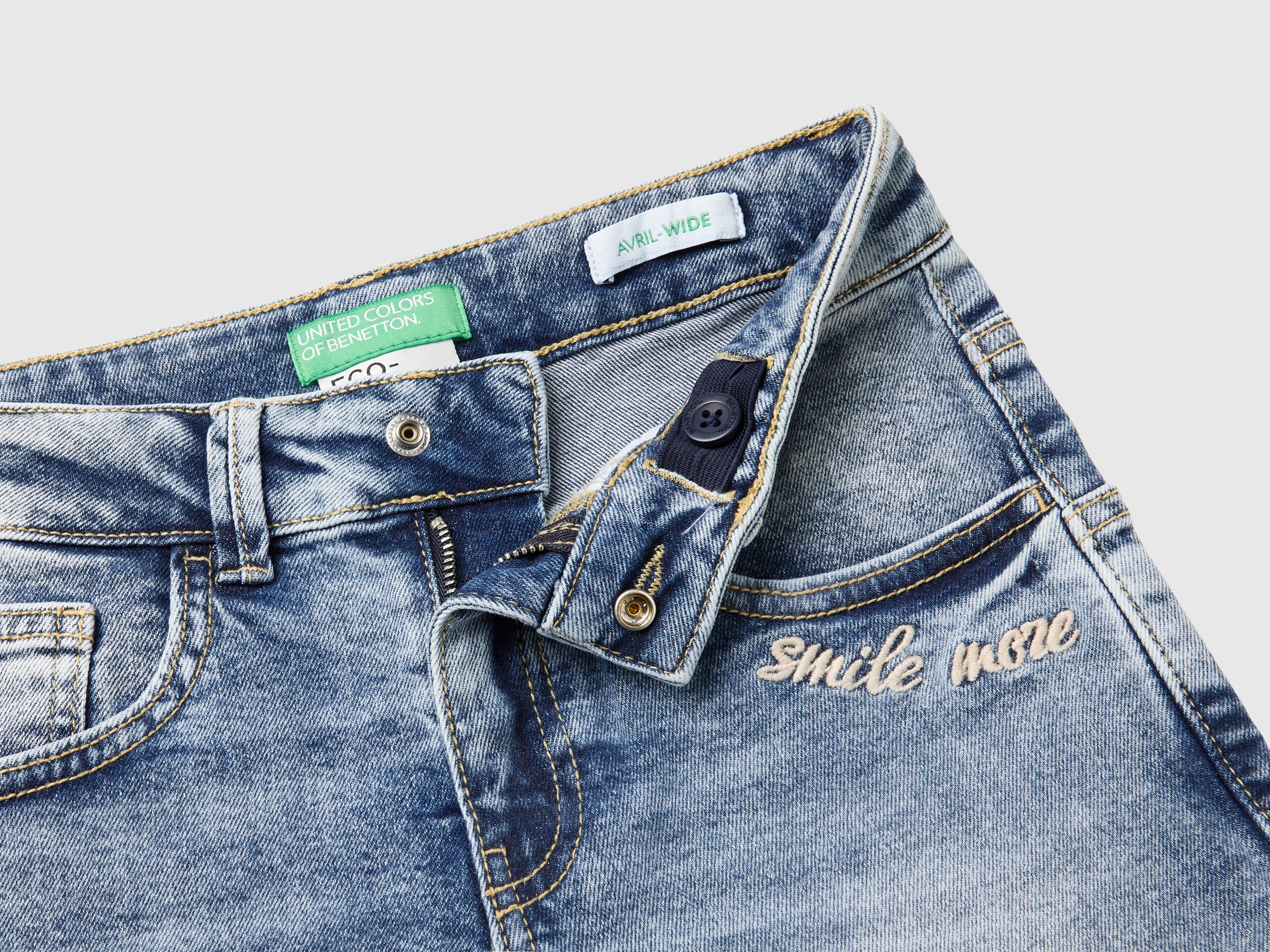 Jeans straight in denim - Image 3