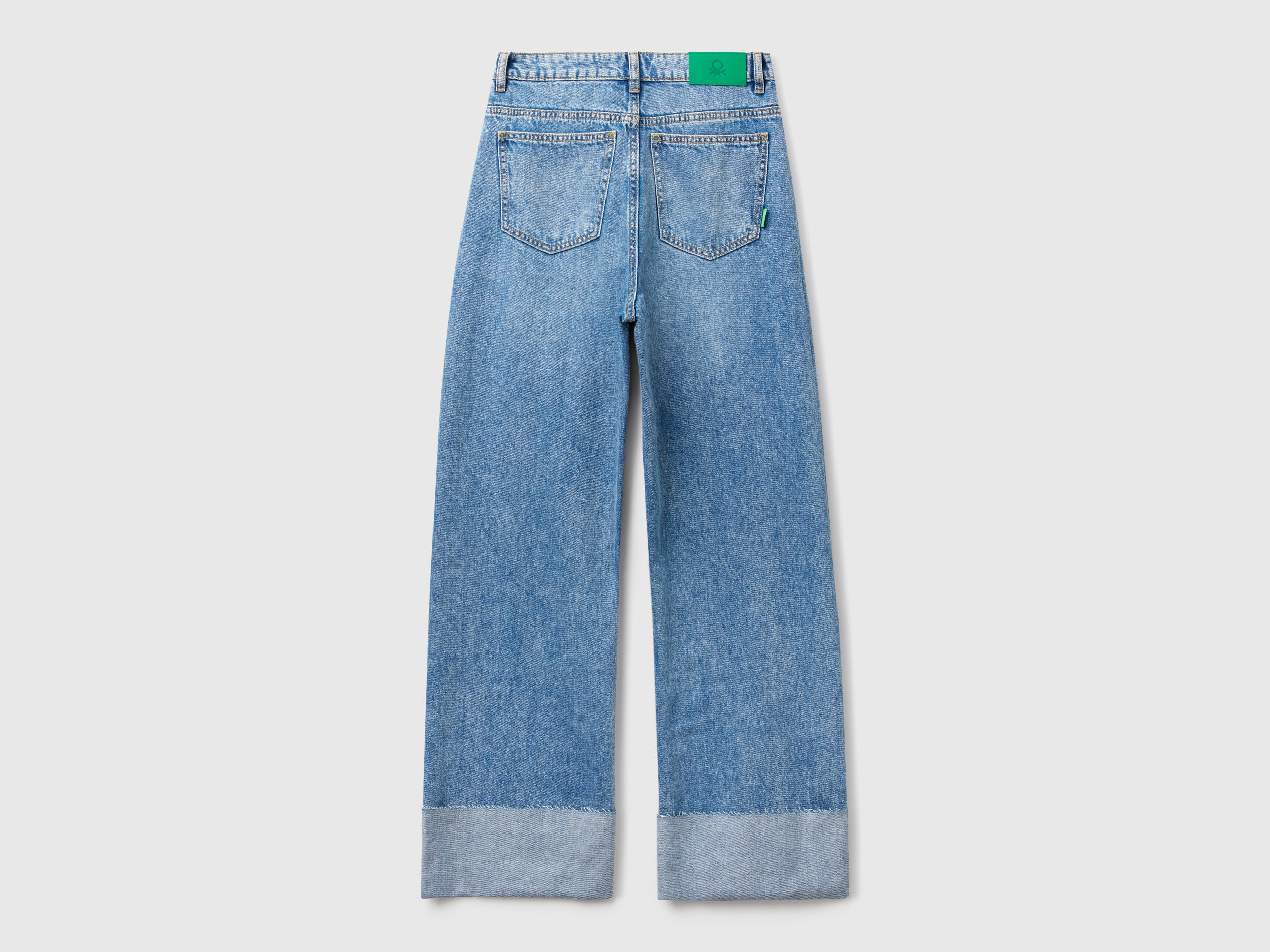 Jeans wide fit con risvolto - Image 2