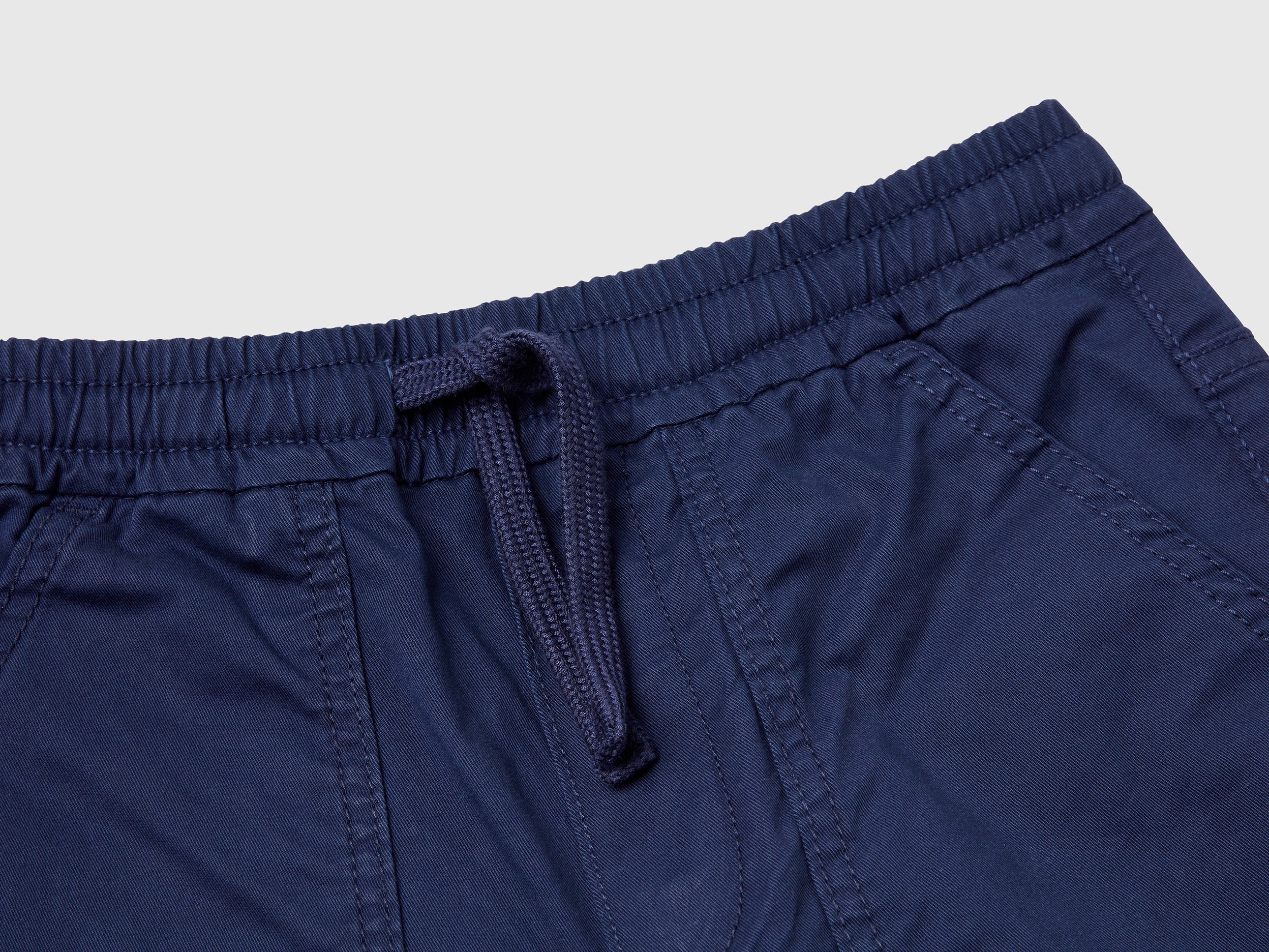 Joggers in cotone stretch con coulisse - Image 3