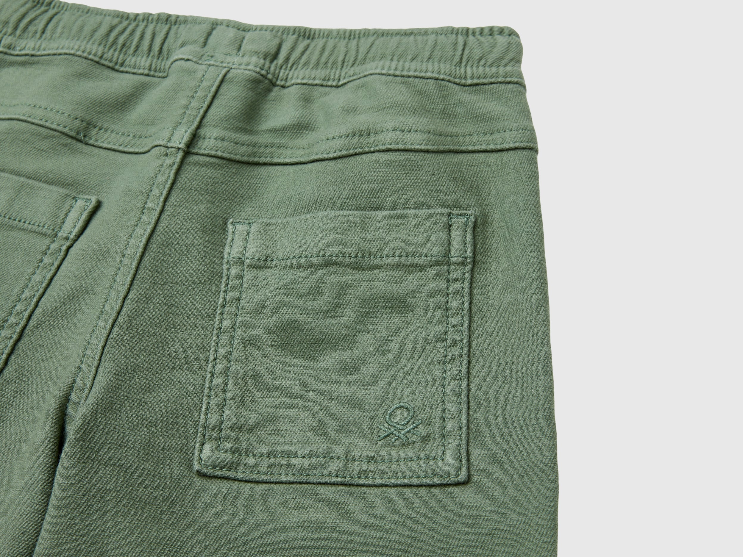 Joggers in misto cotone con coulisse - Image 3