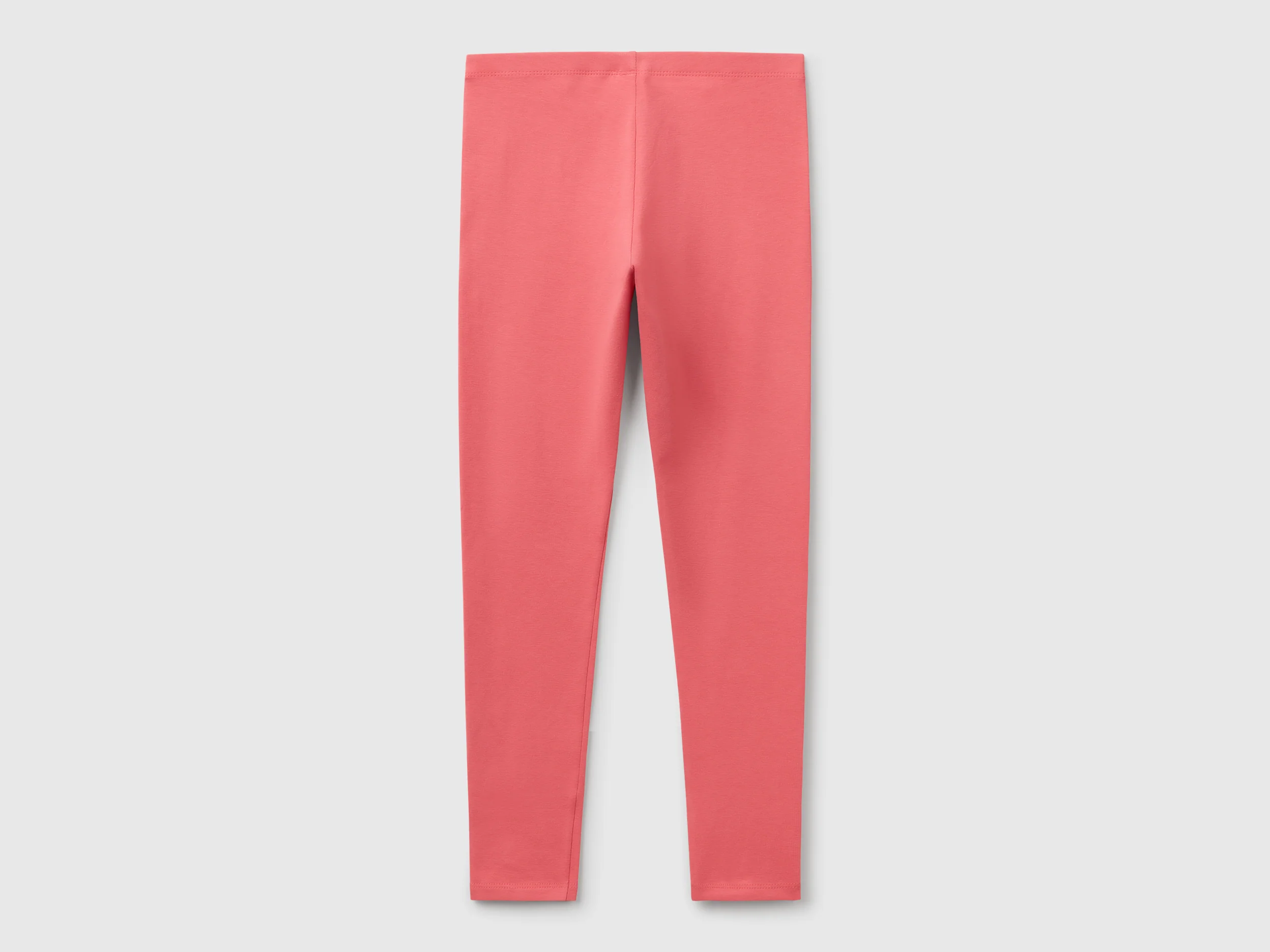 Leggings in cotone stretch con logo - Image 2
