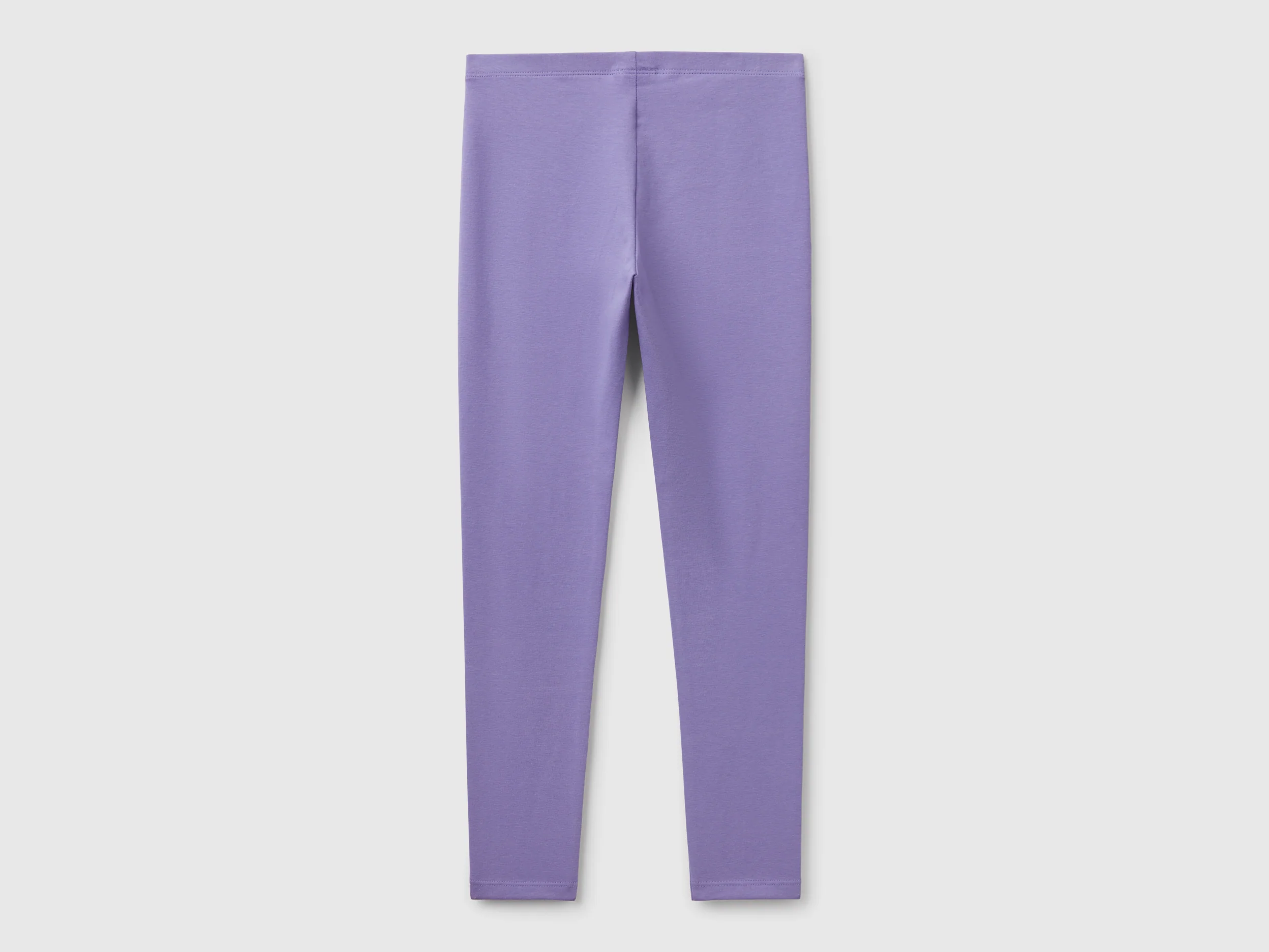 Leggings in cotone stretch con logo - Image 2