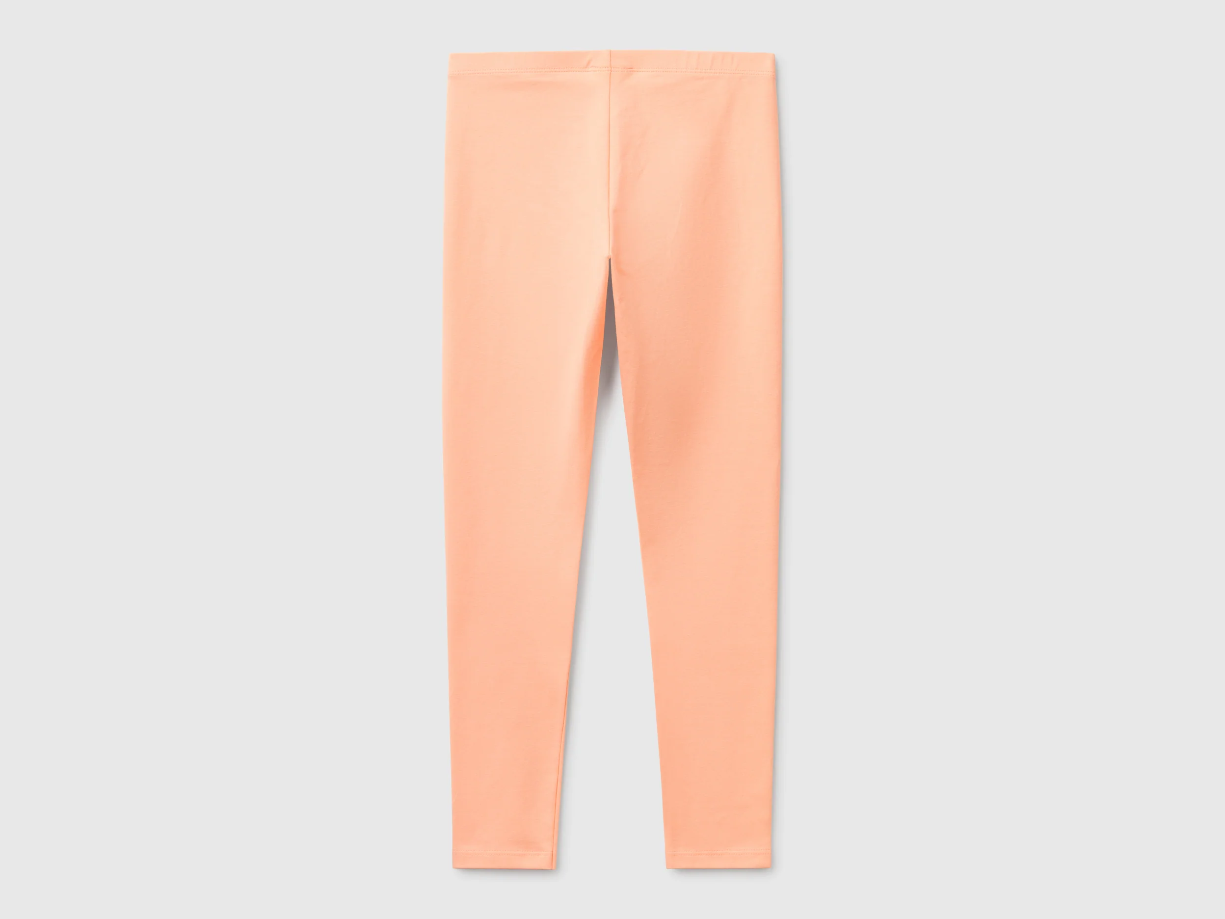 Leggings in cotone stretch con logo - Image 2