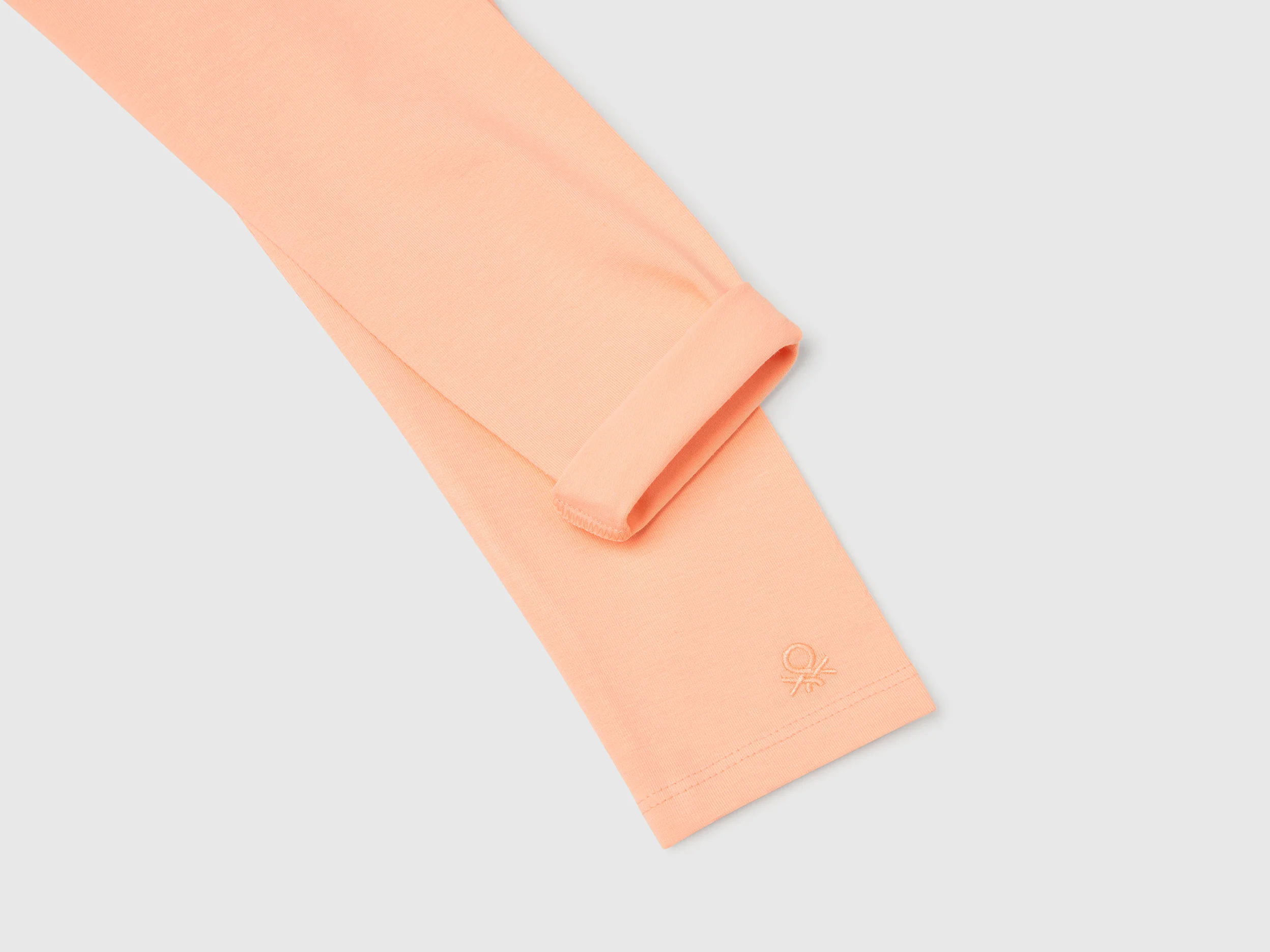 Leggings in cotone stretch con logo - Image 3