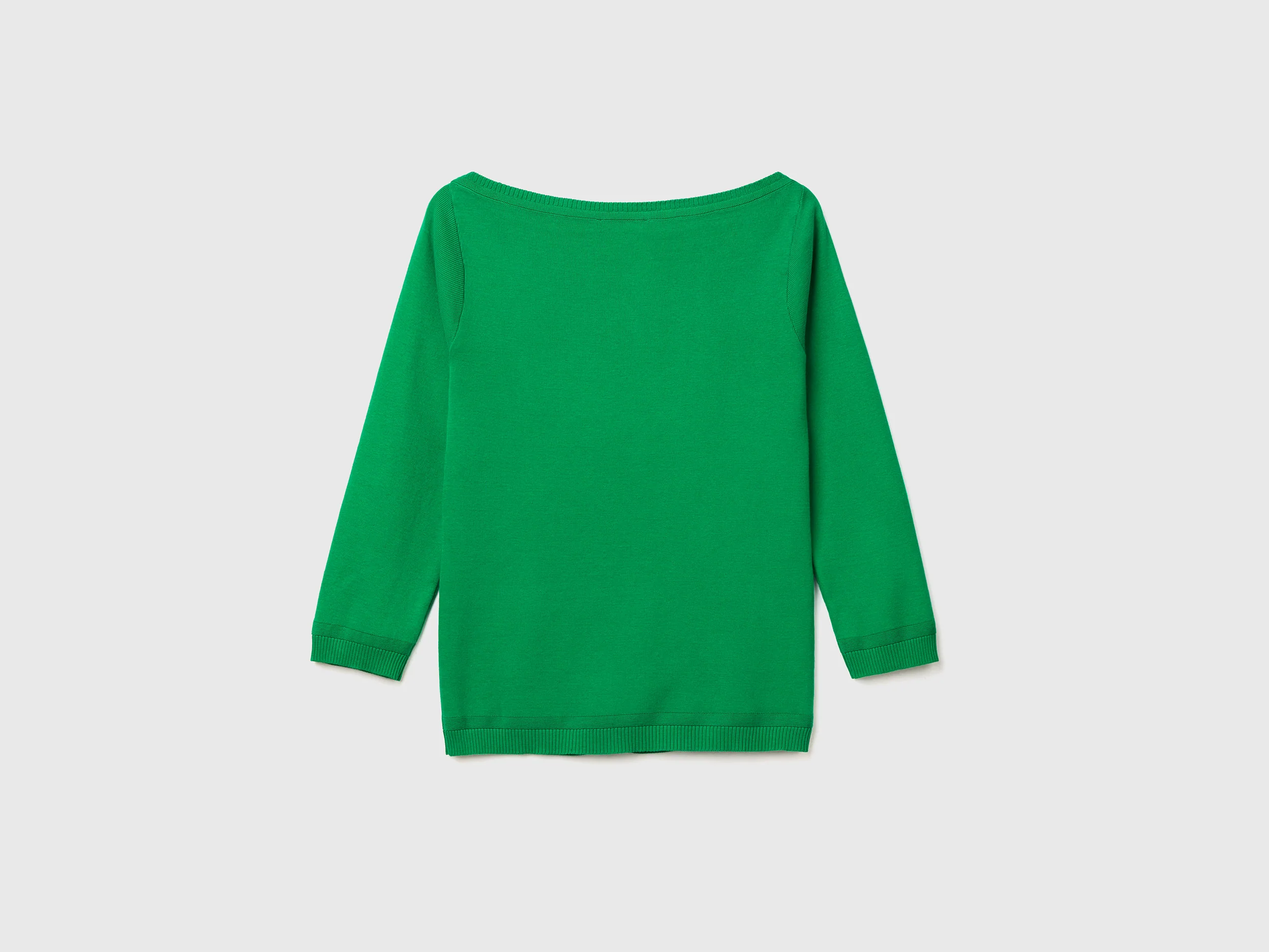 Maglia 100% cotone con scollo a barchetta - Image 2