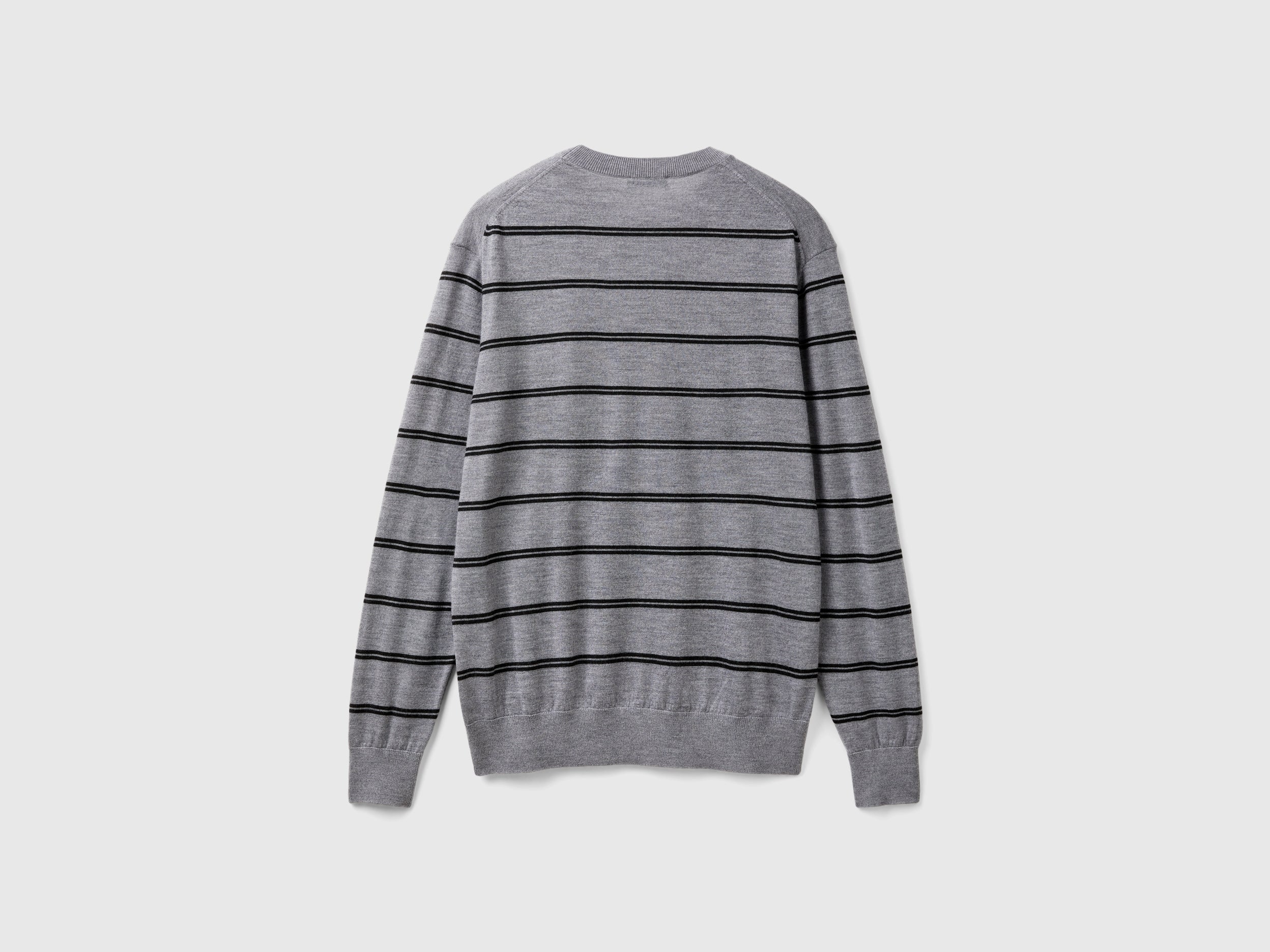 Maglia a righe in pura lana Merino - Image 2