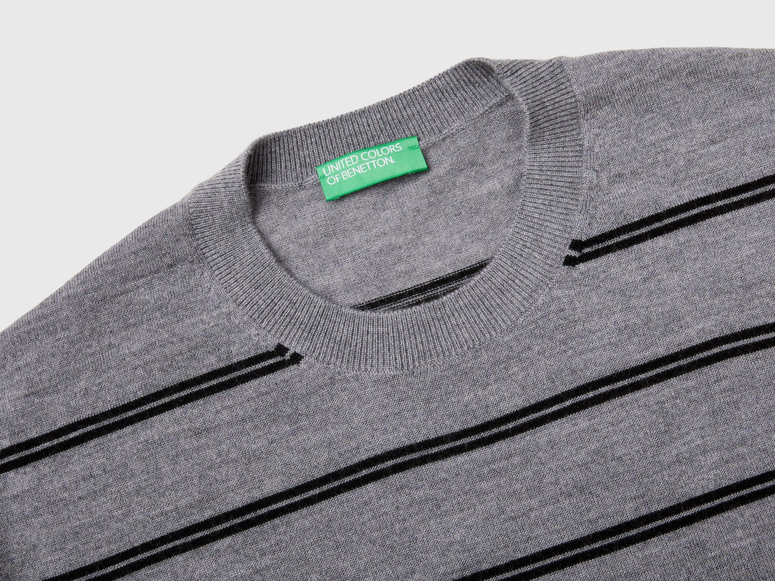 Maglia a righe in pura lana Merino - Image 3