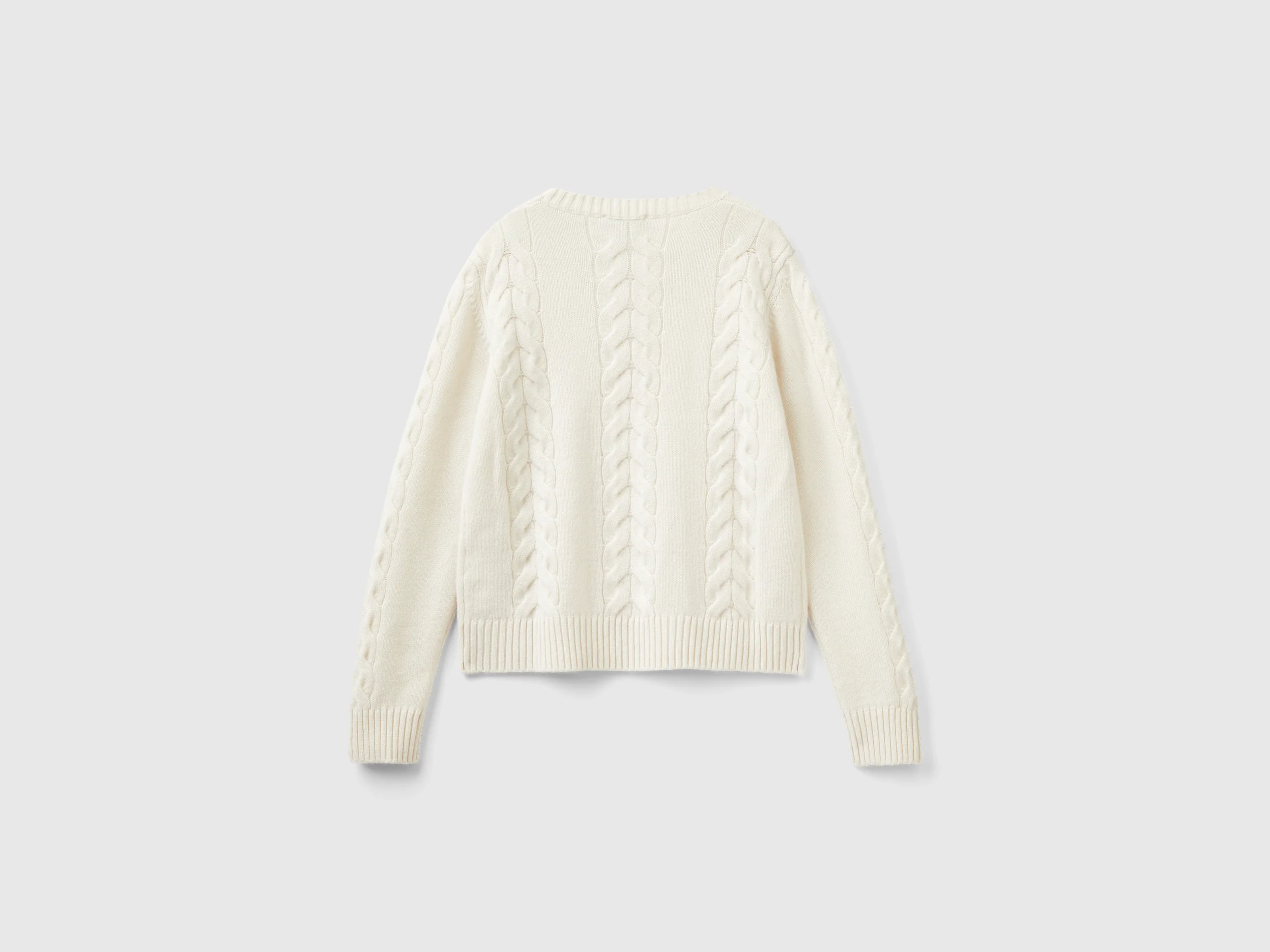 Maglia a trecce in puro cashmere - Image 2