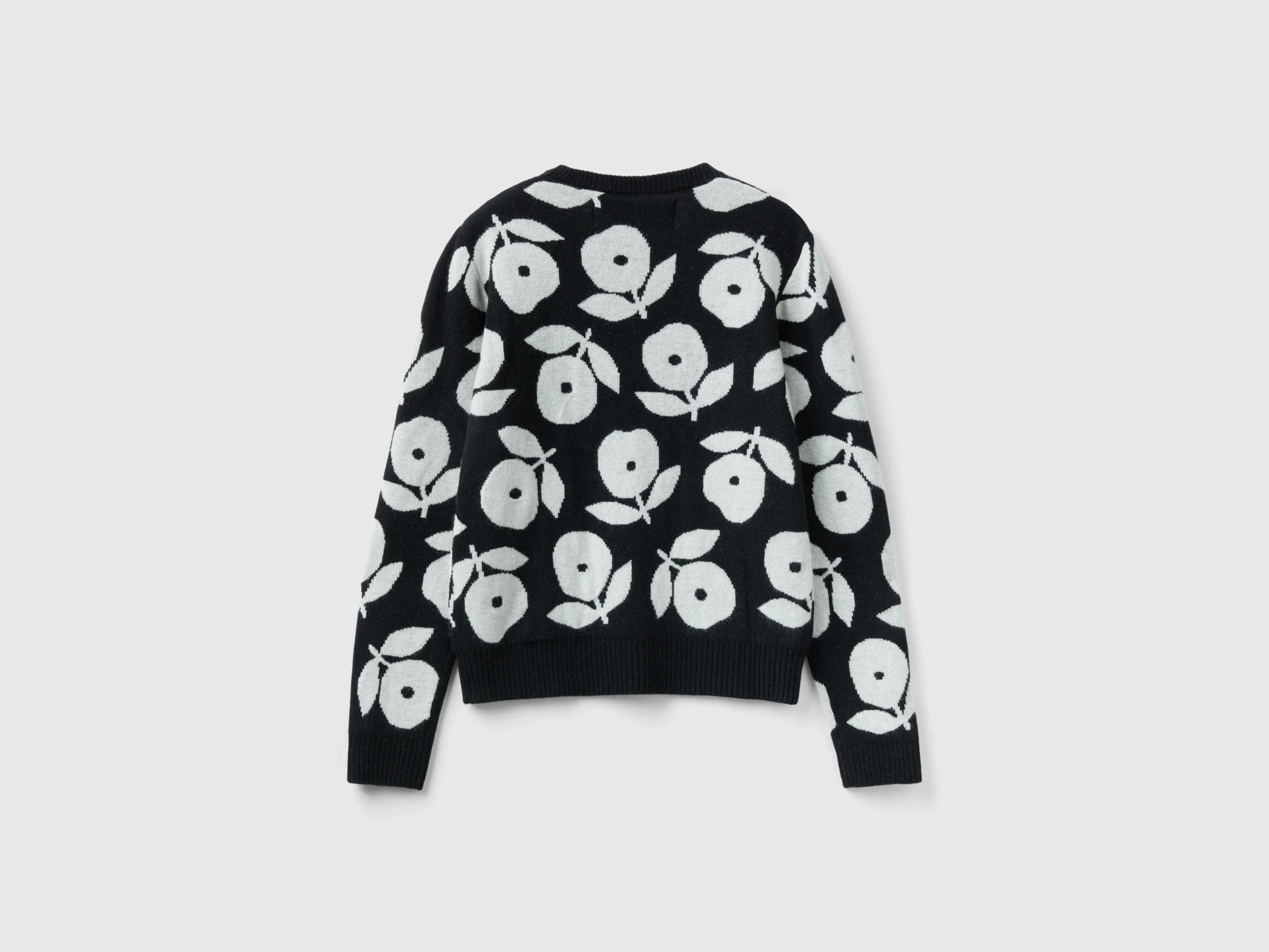 Maglia con intarsi floreali - Image 2