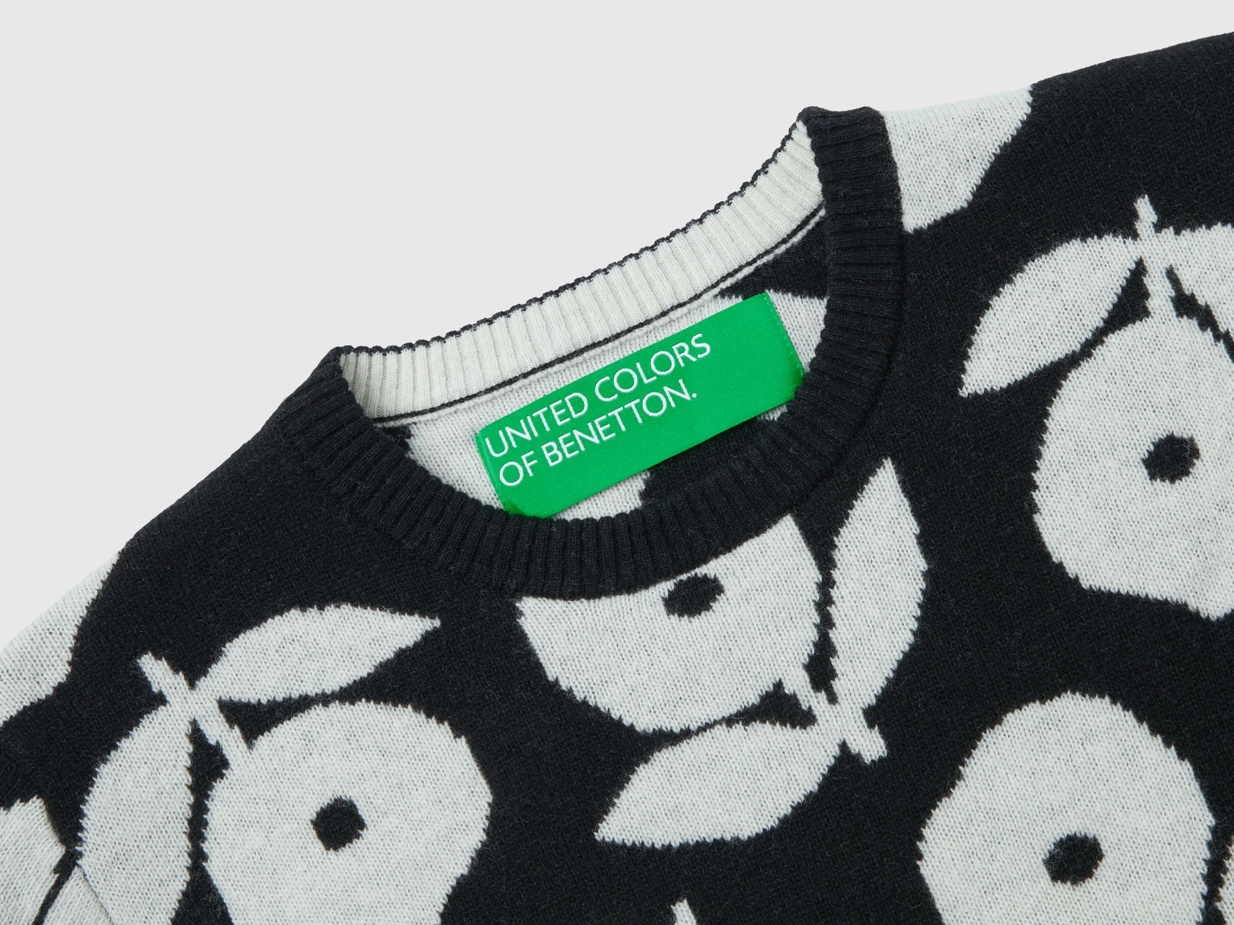 Maglia con intarsi floreali - Image 3