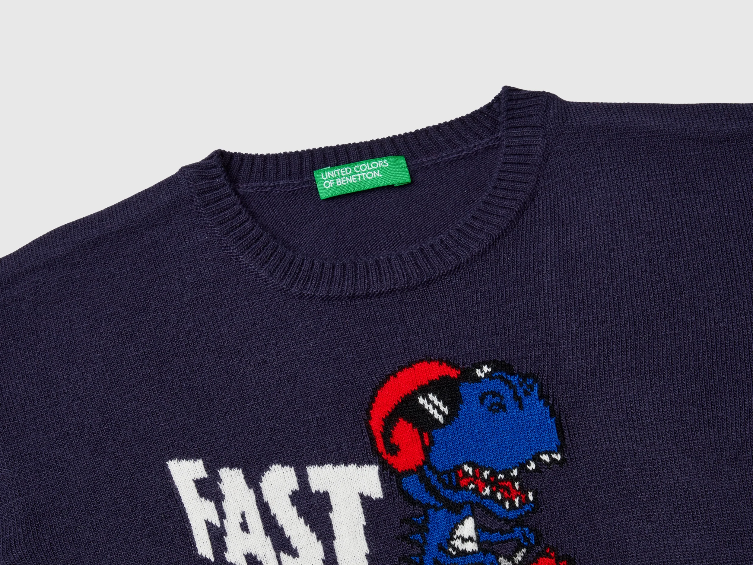 Maglia con intarsio dinosauro - Image 3