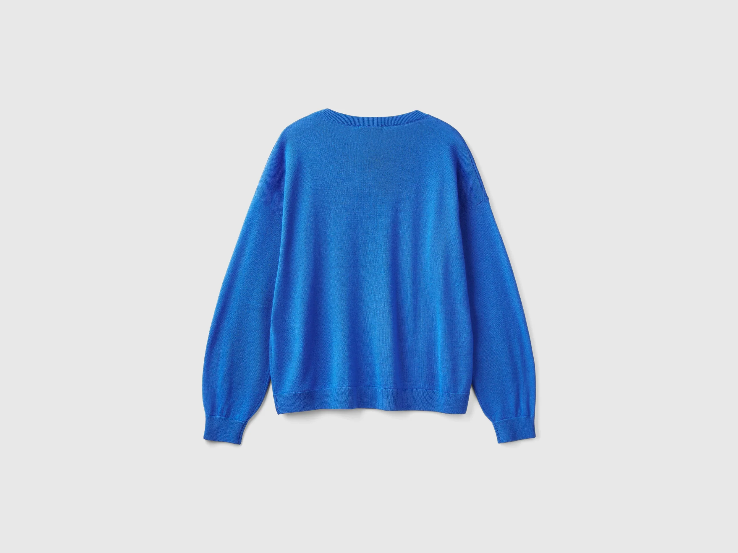 Maglia con scollo a barchetta in pura lana Merino - Image 2
