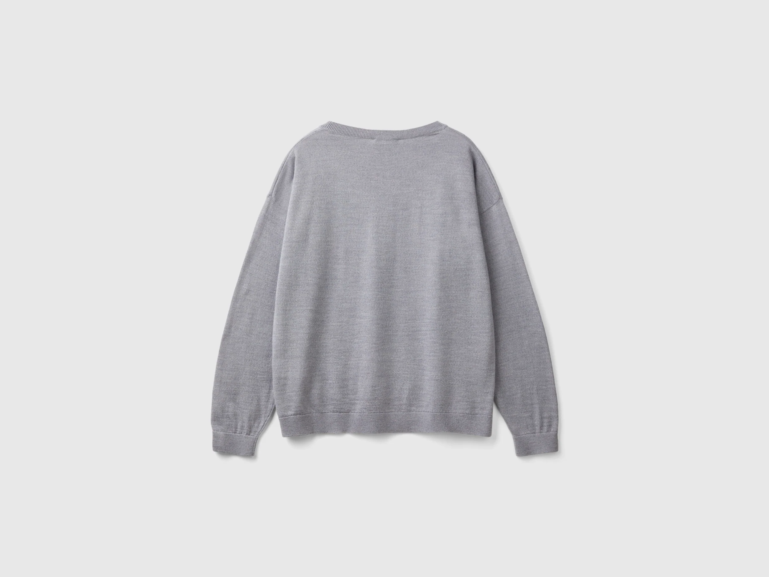 Maglia con scollo a barchetta in pura lana Merino - Image 2