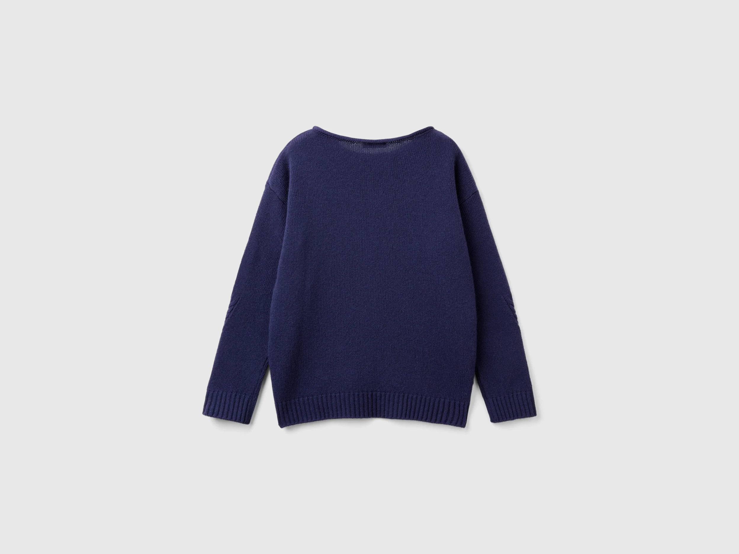 Maglia con trecce in misto lana - Image 2