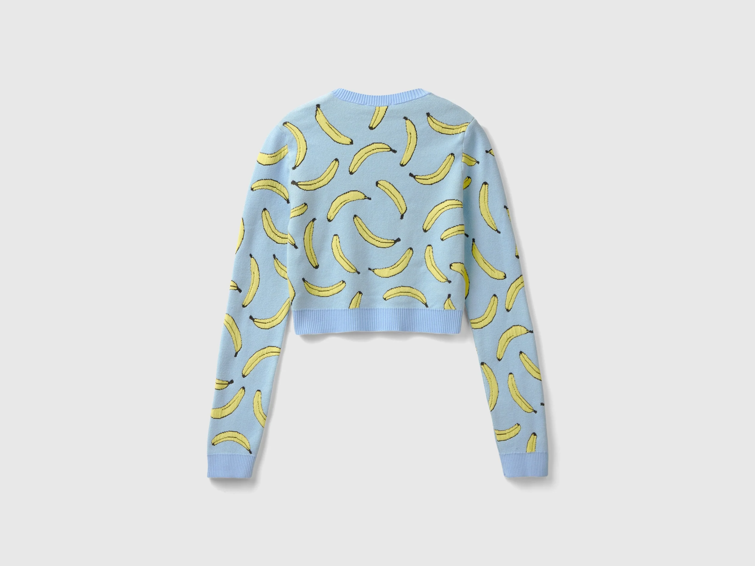 Maglia cropped con pattern banane - Image 2